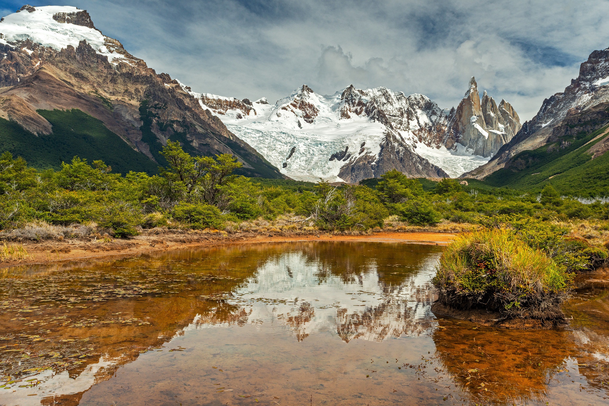 argentina, earth, mountain, cerro torre, lake, patagonia, mountains