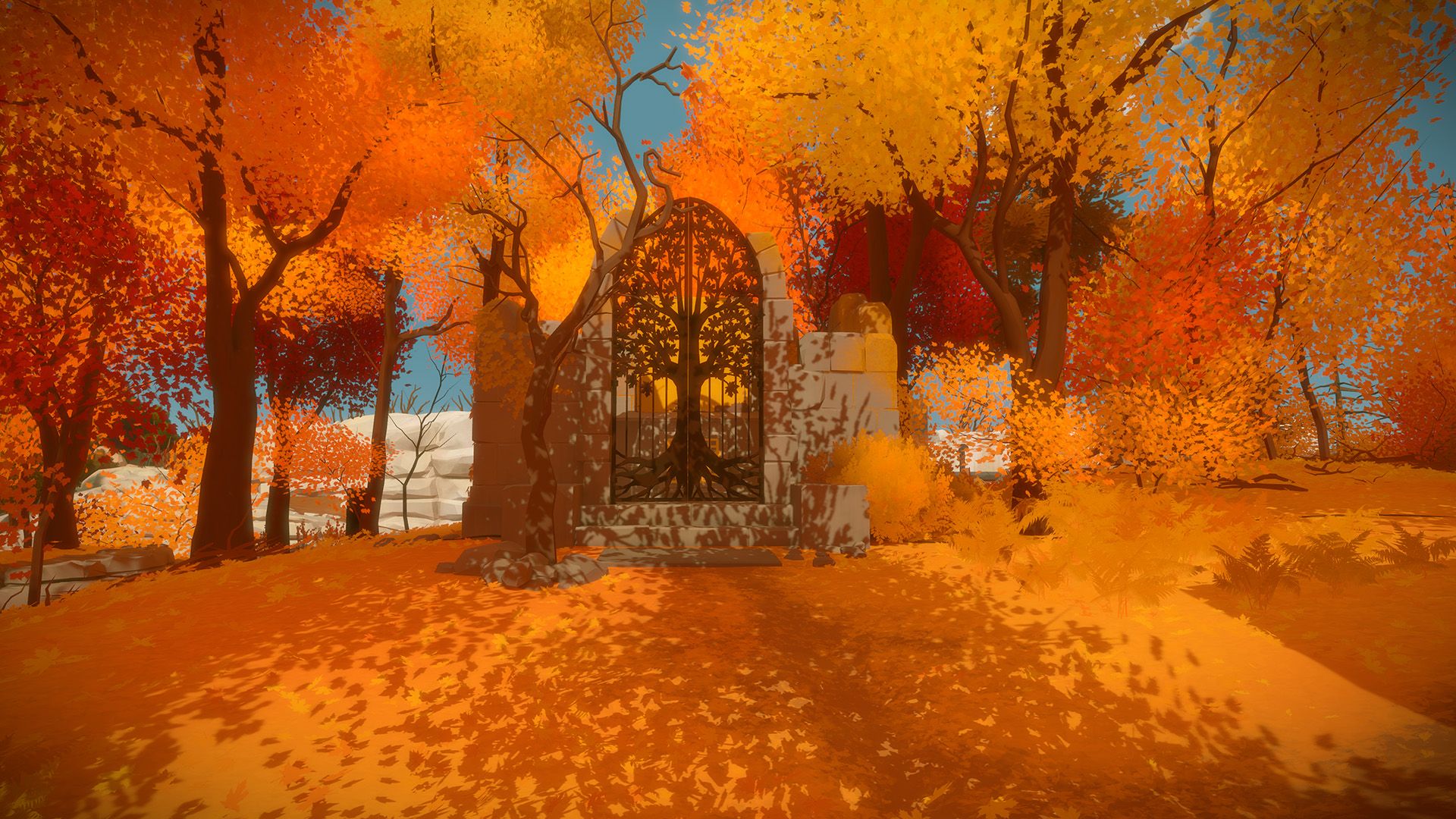the witness, video game, orange (color) HD wallpaper