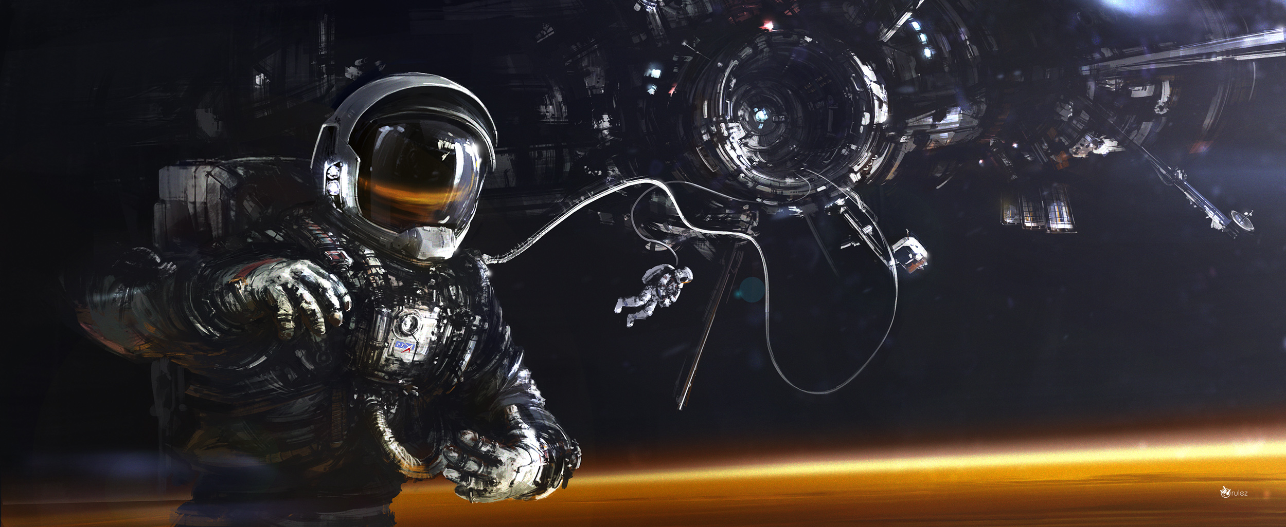 wallpapers astronaut, sci fi, mars, space