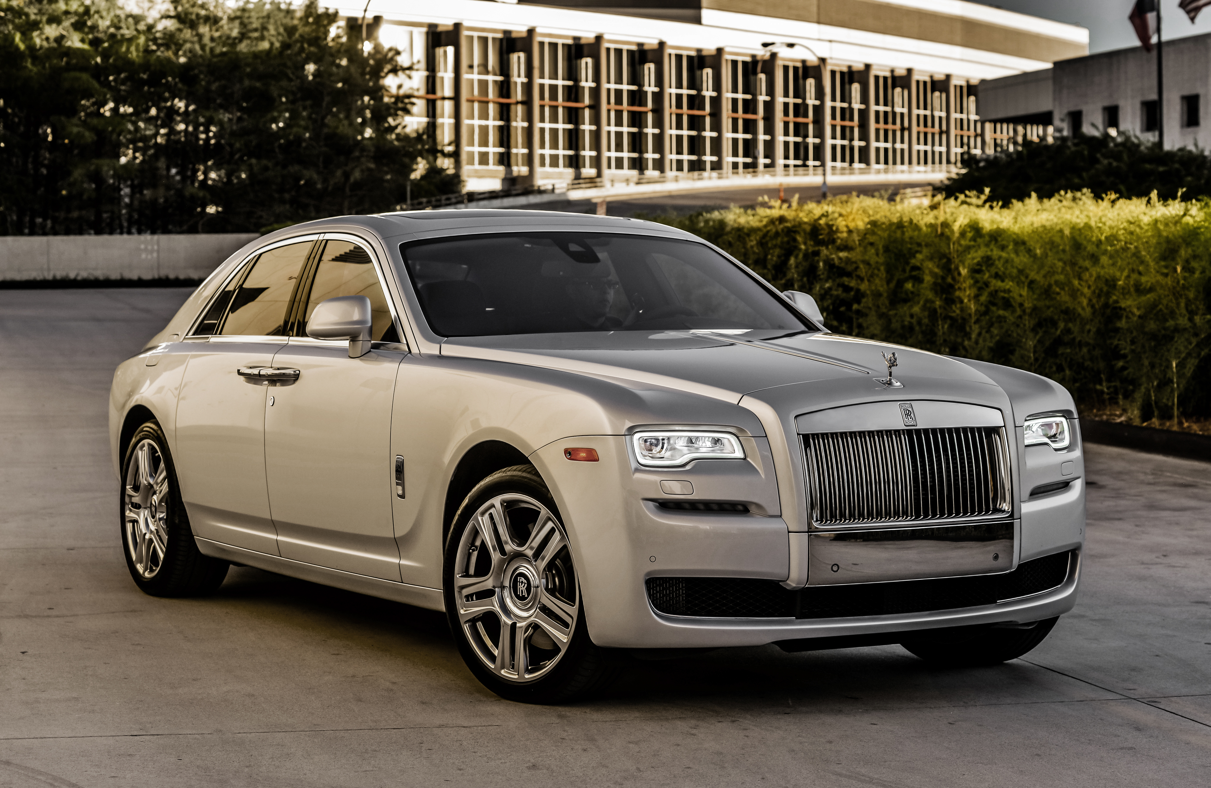 rolls royce, vehicles, rolls royce ghost, car, silver car wallpapers for tablet