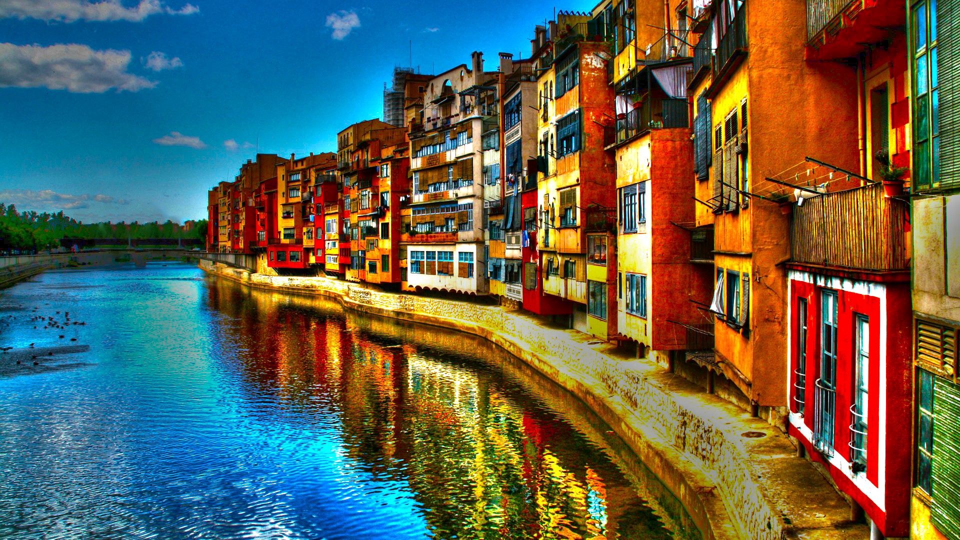 Download mobile wallpaper Building, Cities, Rivers, Italy, Hdr for free.