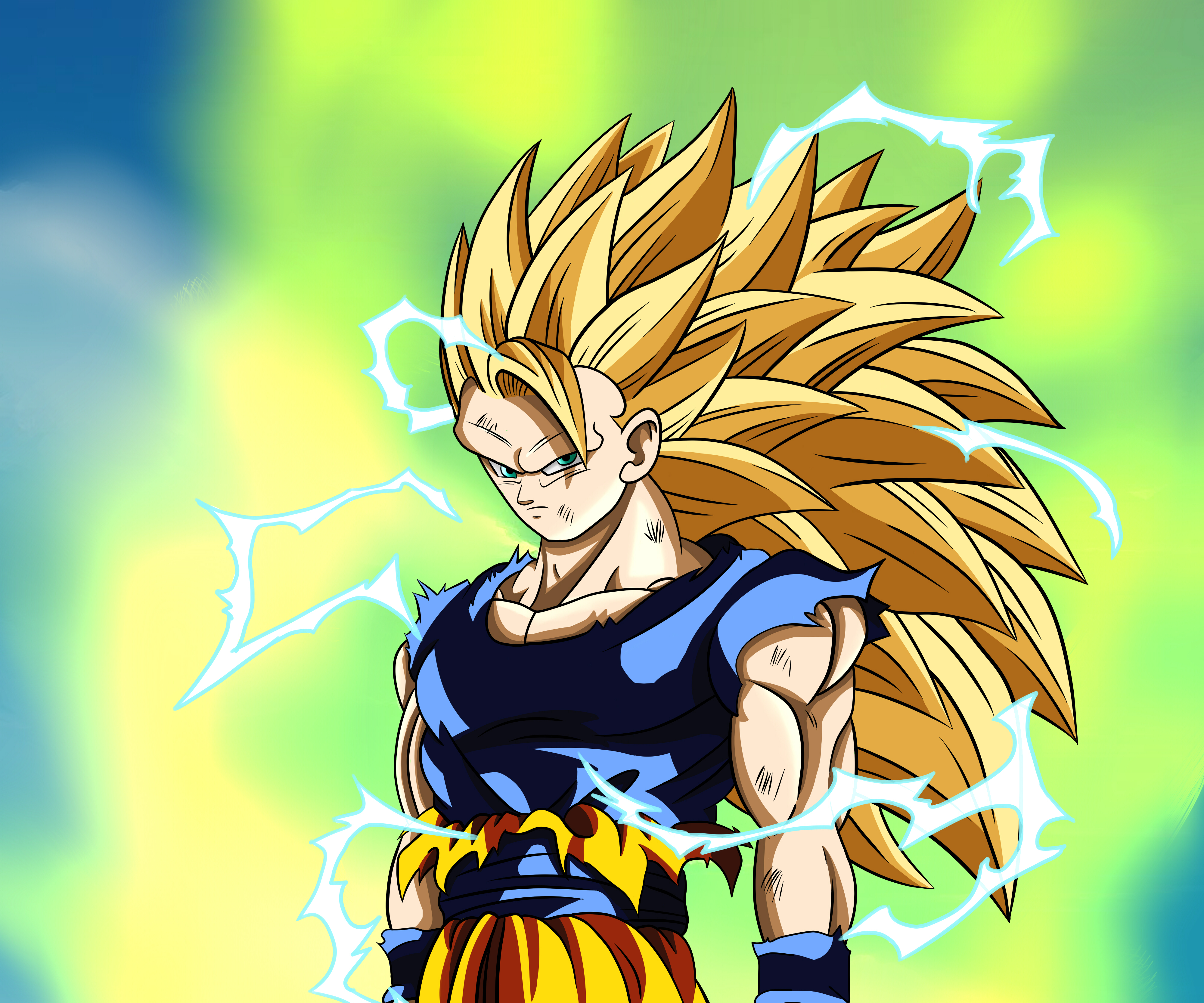 Super Saiyan 3 Goku, ball, dragon, HD phone wallpaper