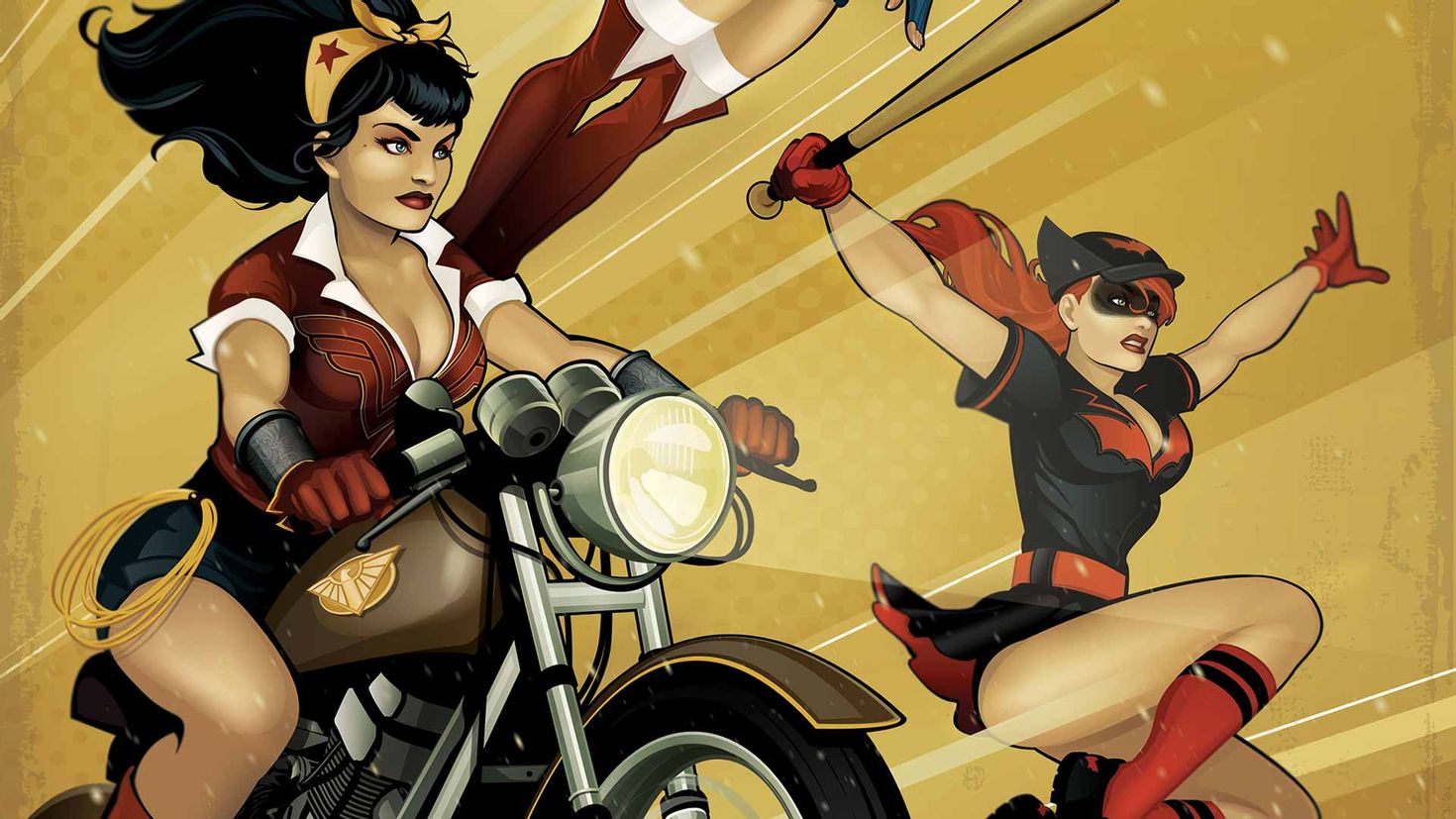 Пин ап на пк. DC Comics bombshells Batwoman. Пин ап комиксы. Пин ап иллюстрации. Девушки DC Comics.