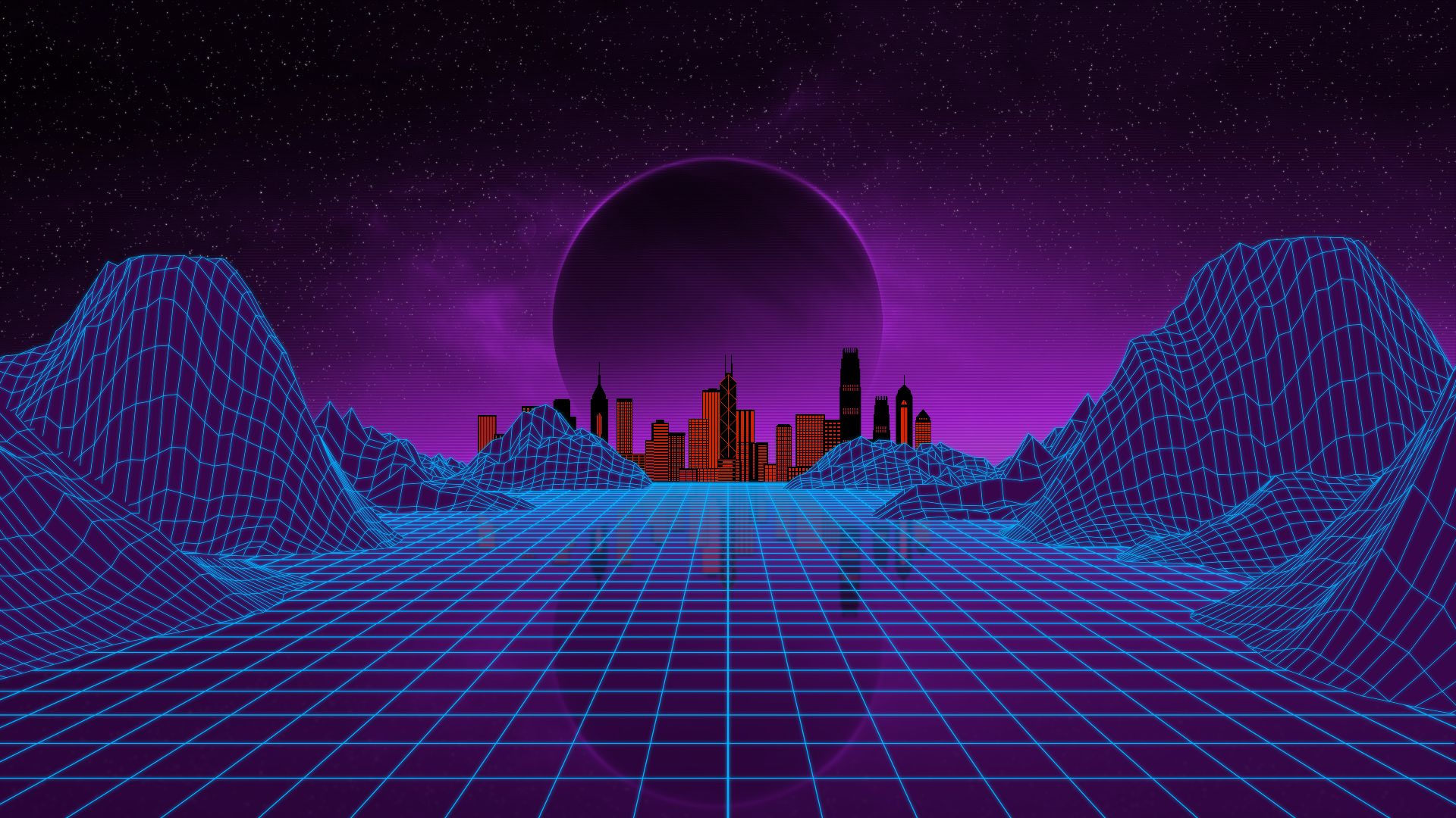 vertical wallpaper synthwave, artistic, retro wave, grid