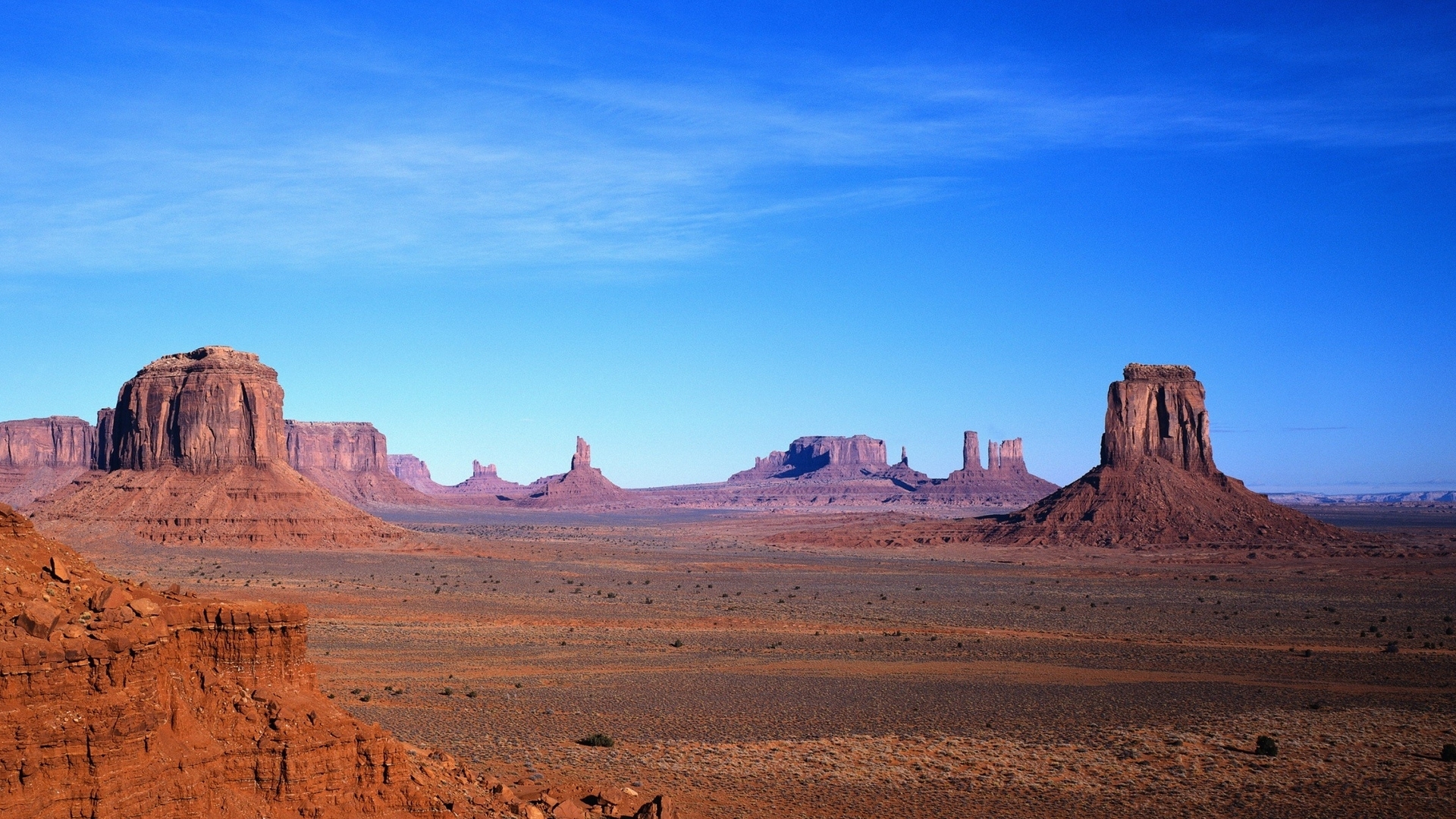 Панорамное фото американской пустыни