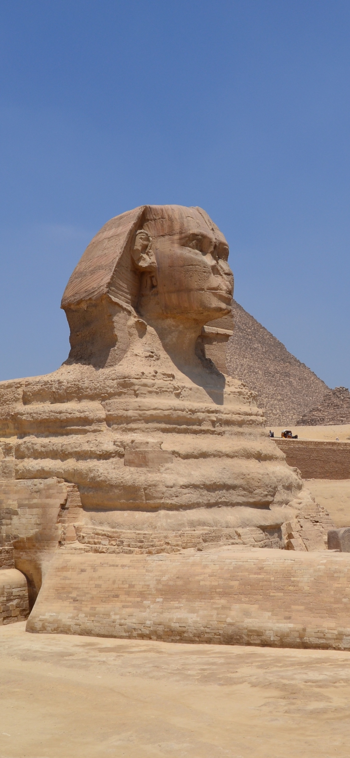 egypt, sphinx, man made, statue, limestone phone background