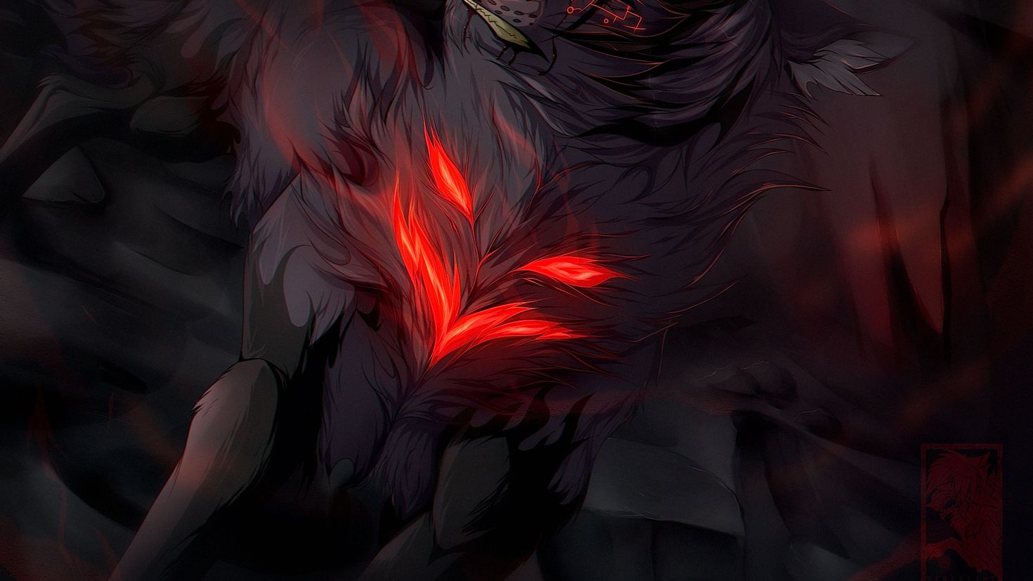 Zero Blackfire волк с крыльями