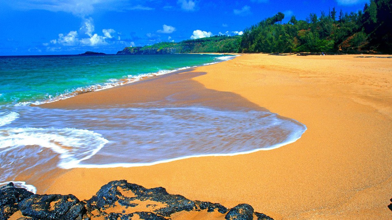 601584 descargar fondo de pantalla playa, tierra/naturaleza, hawai, kauai, océano: protectores de pantalla e imágenes gratis