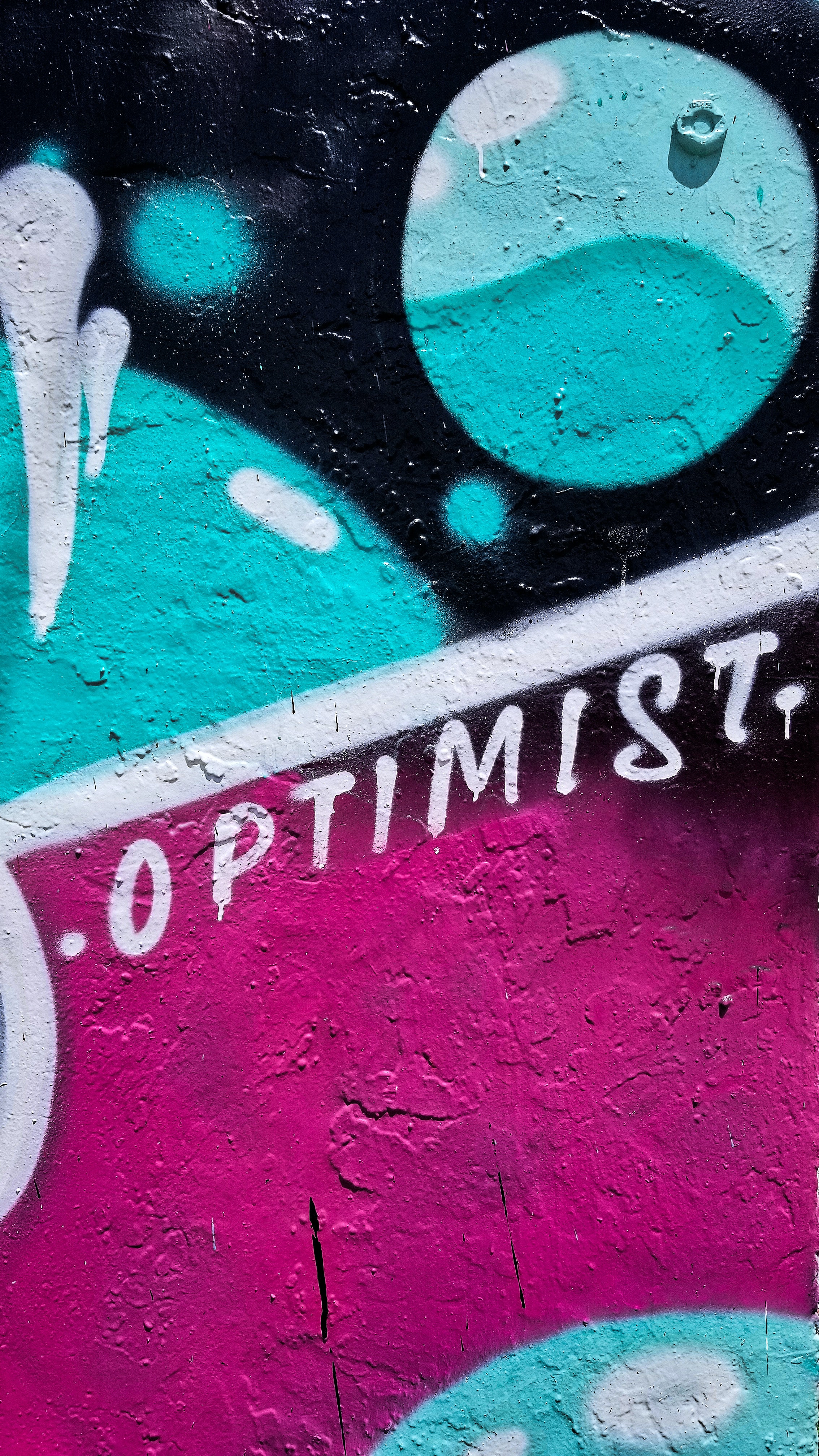 word, art, words, paint, wall, graffiti, optimist
