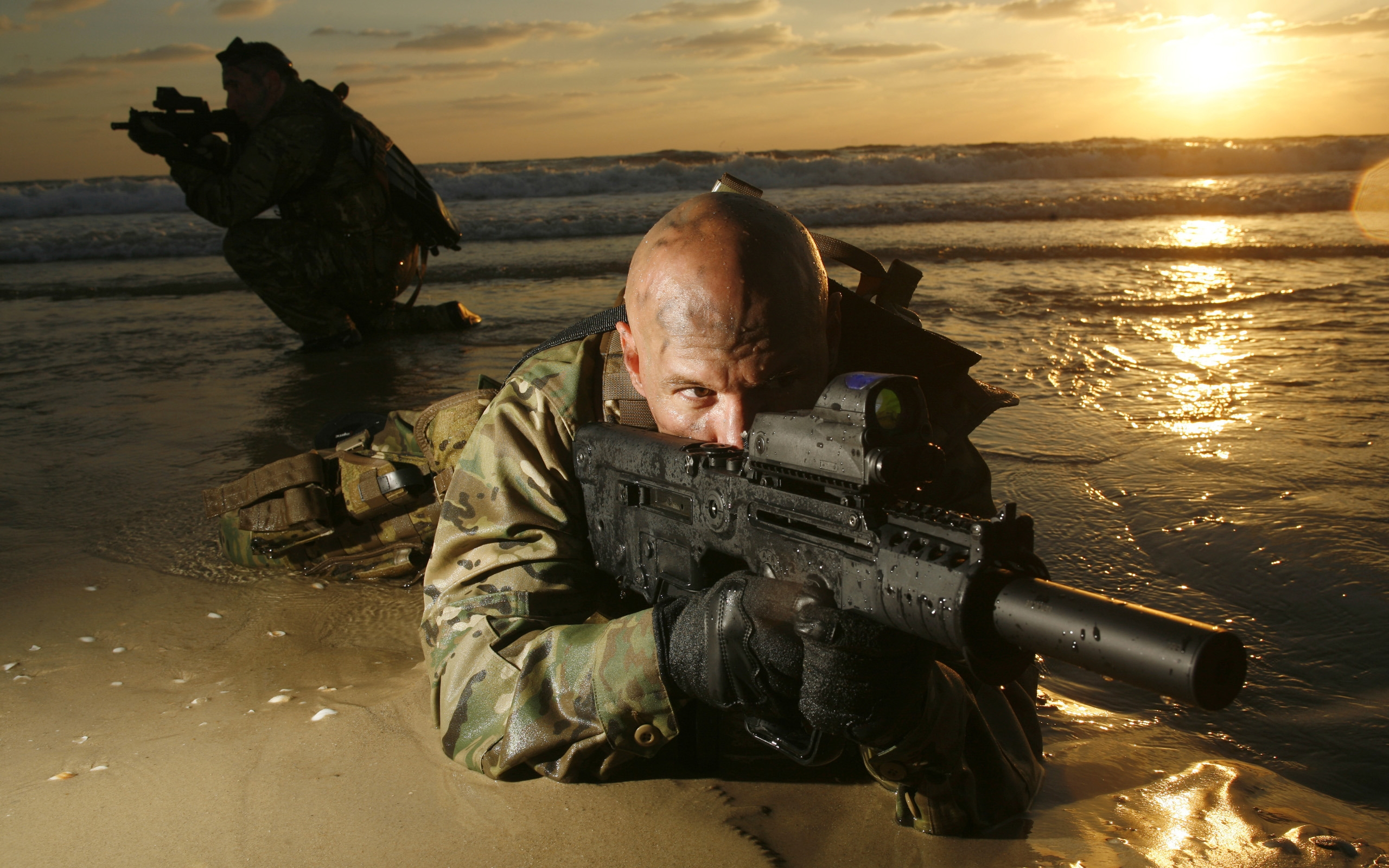 vertical wallpaper military, soldier, army, iwi tavor tar 21