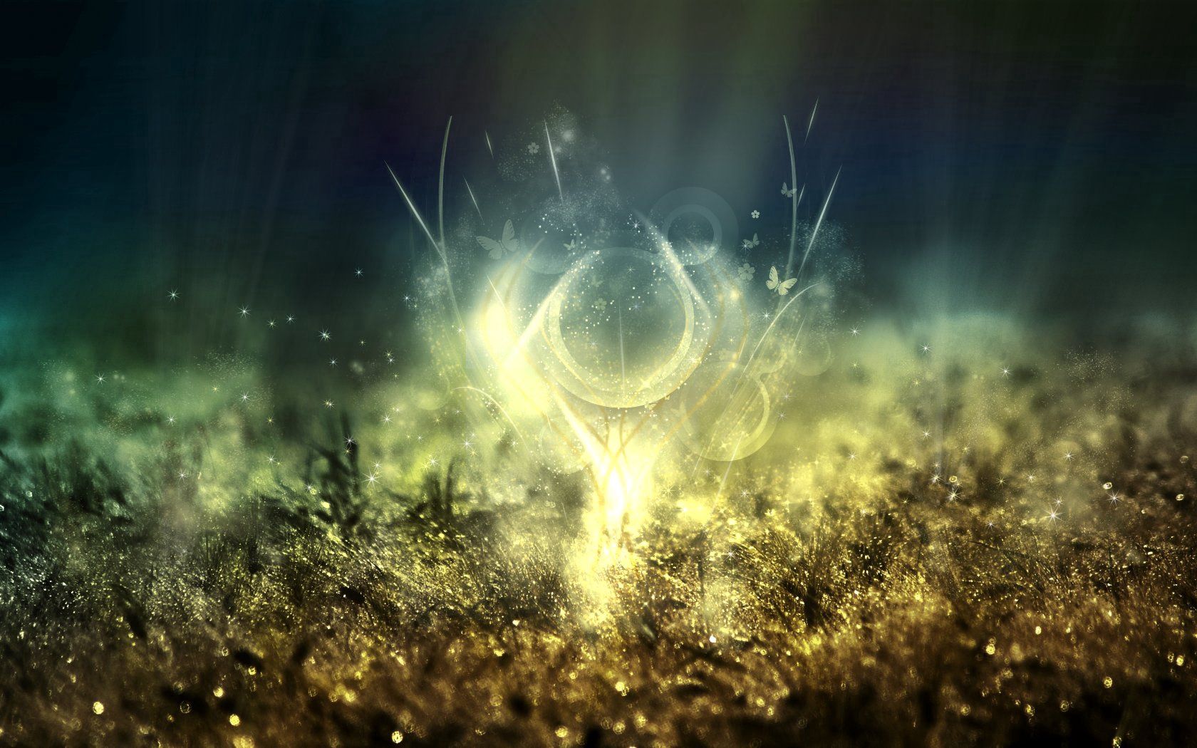 1920x1080 Background glare, abstract, shine, light, drop