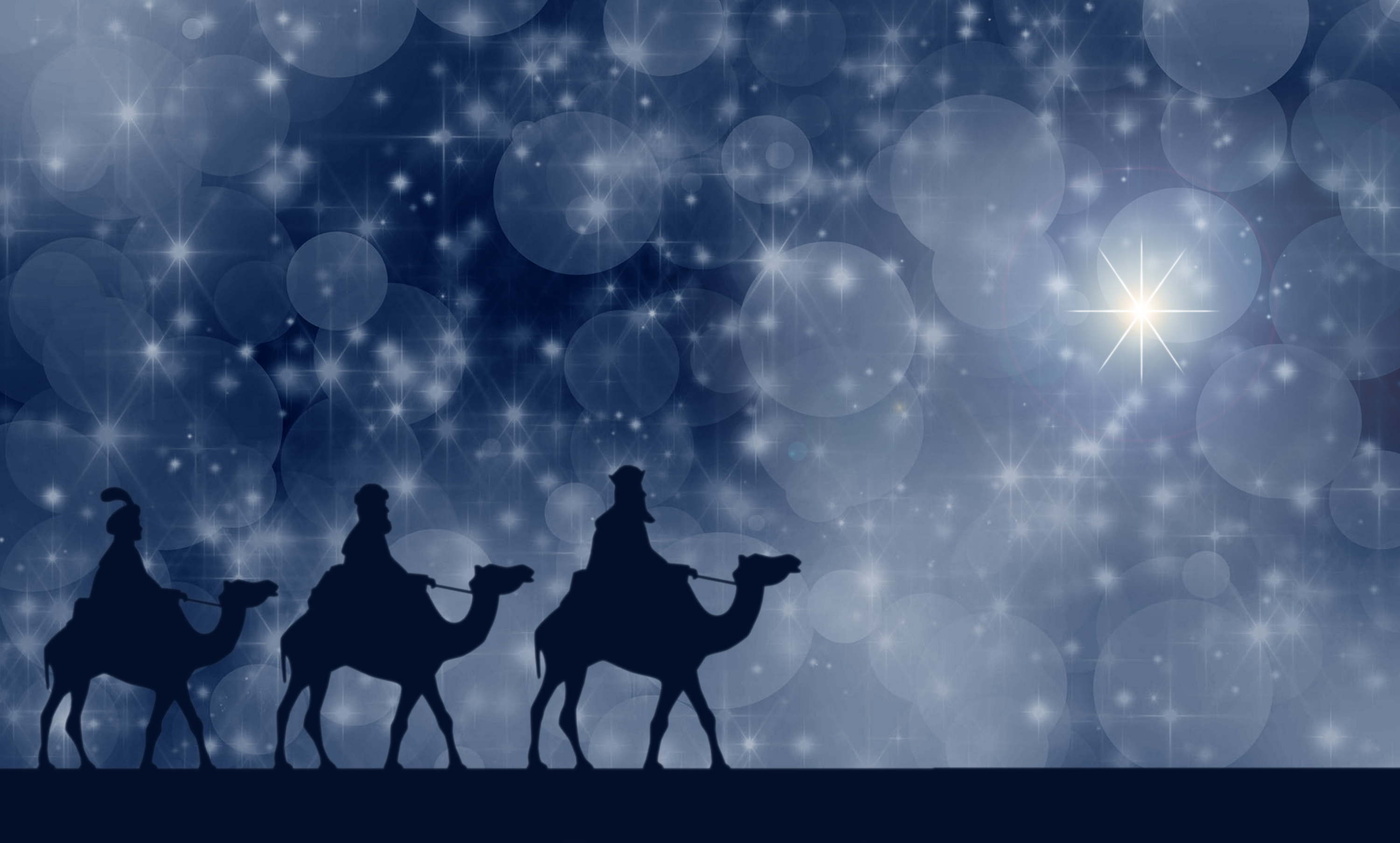 921016 скачать картинку праздничные, рождество, верблюды, звёзды - обои и заставки бесплатно