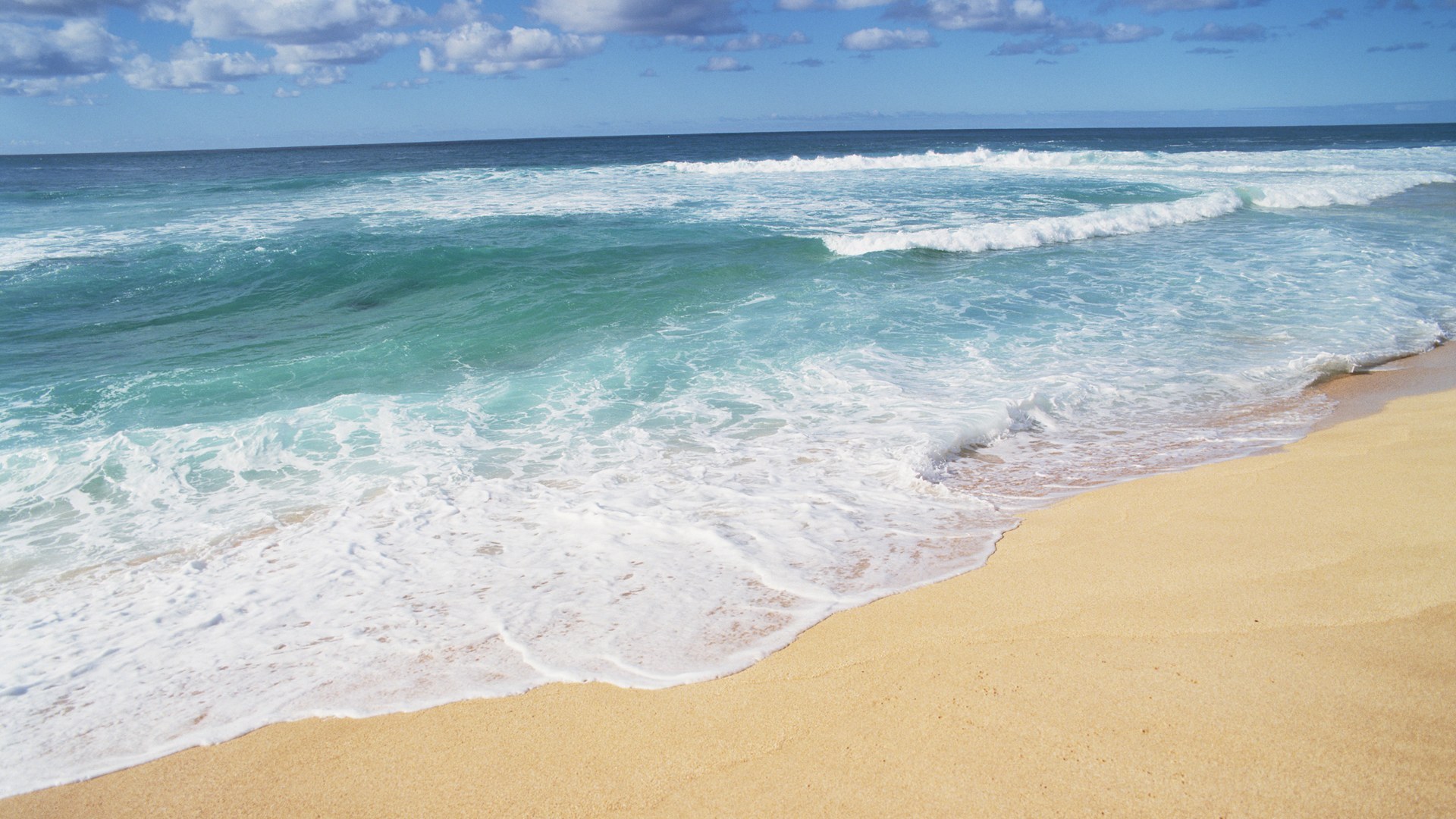Handy-Wallpaper Waves, Landschaft, Sea, Strand kostenlos herunterladen.