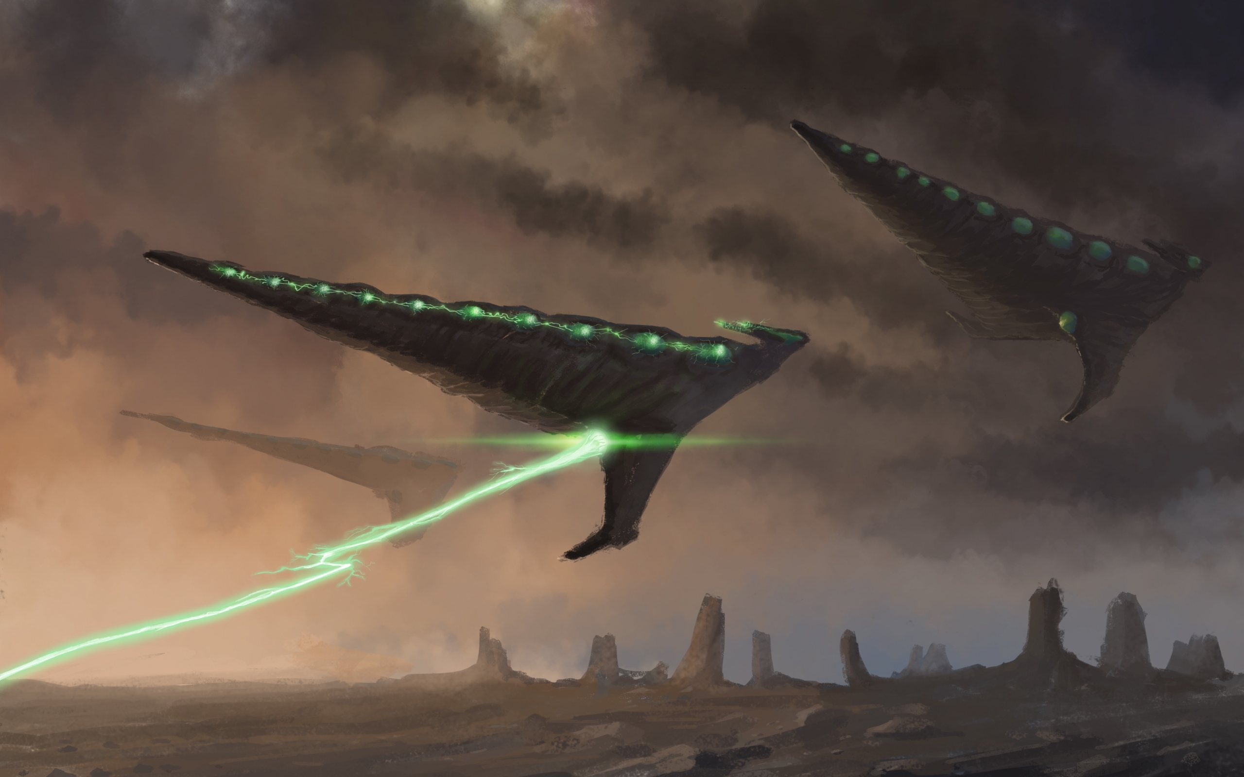 Гигантские инопланетные корабли