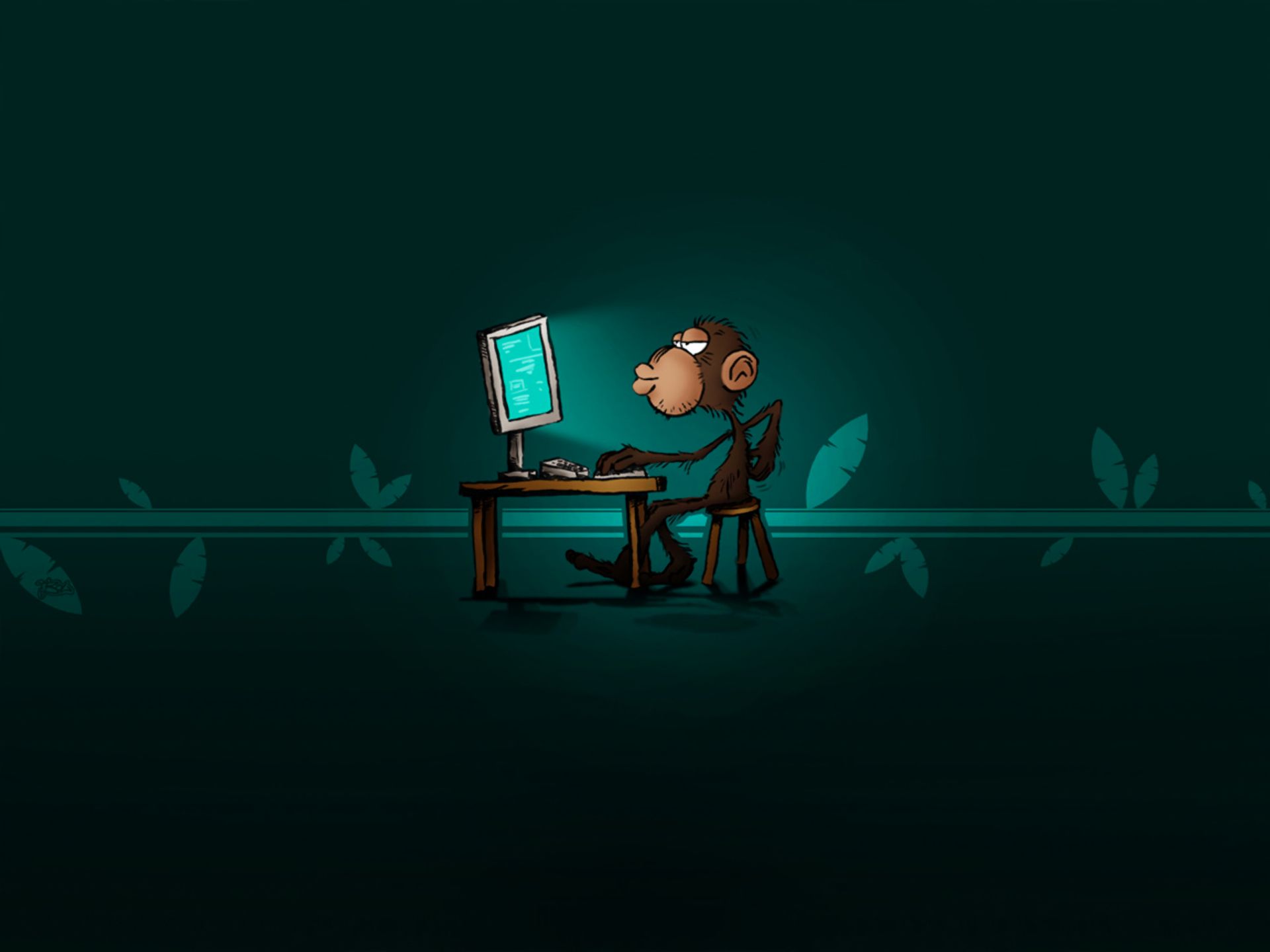 Download mobile wallpaper Monkey, Animal, Humor for free.