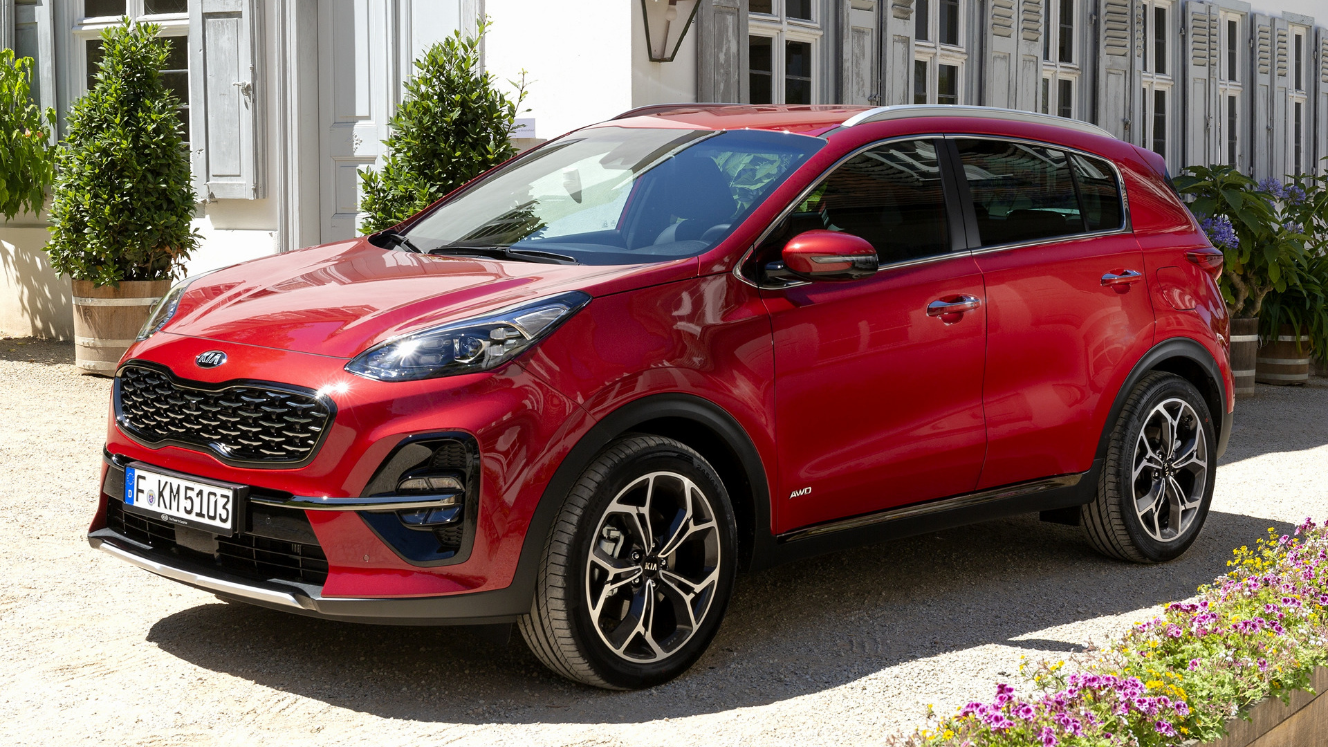 Kia Sportage 2021 красная