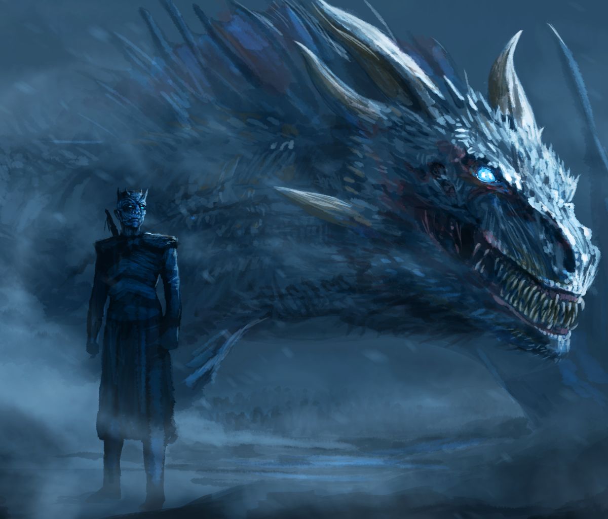 Cool Wallpapers tv show, game of thrones, white walker, night king (game of thrones), dragon