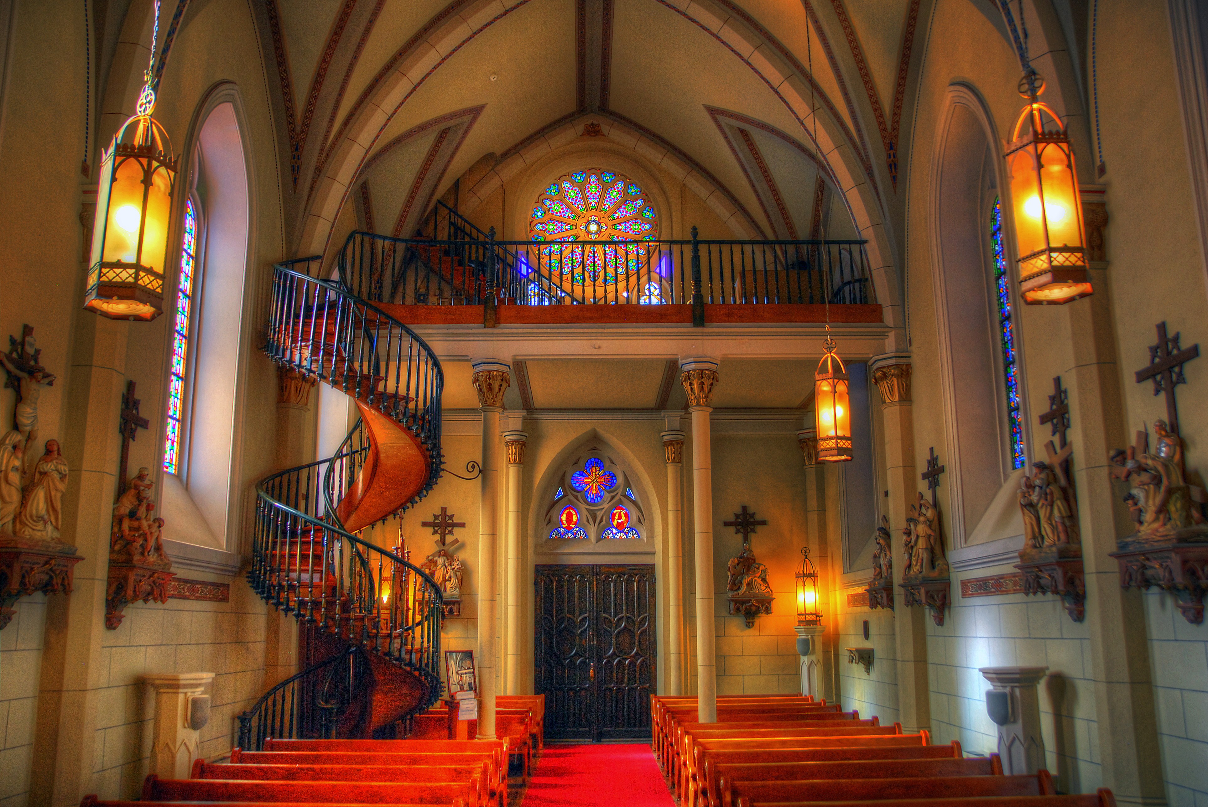 church, religious, loretto chapel, churches cell phone wallpapers