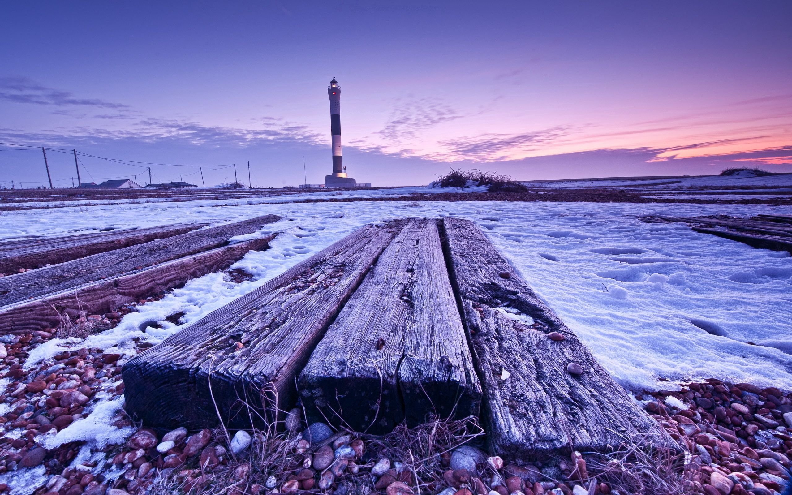 Free download wallpaper Grass, Stones, Snow, Withered, It's A Sly, Lighthouse, Planks, Board, Nature on your PC desktop