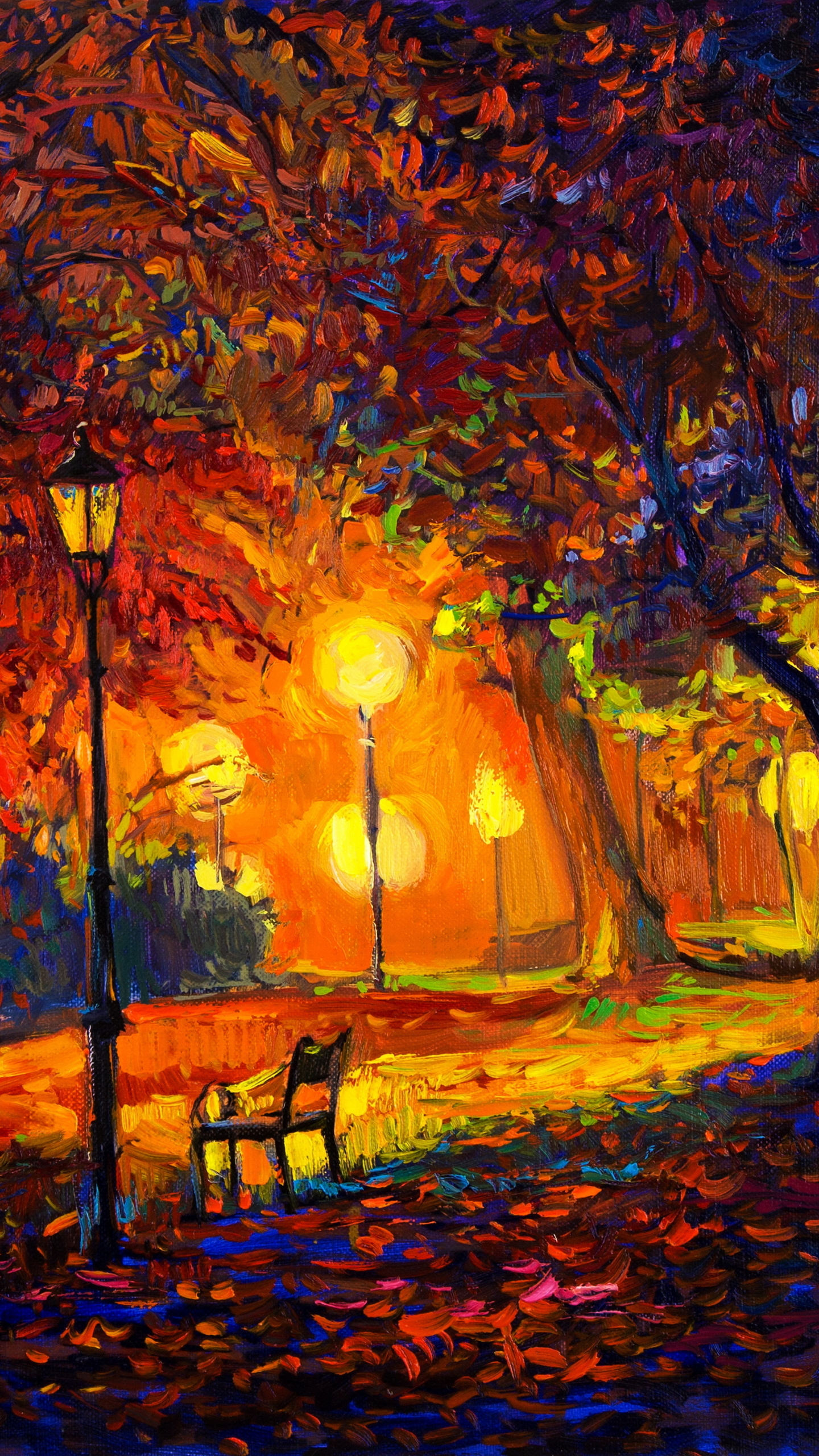 Осенняя ночь рисунок
