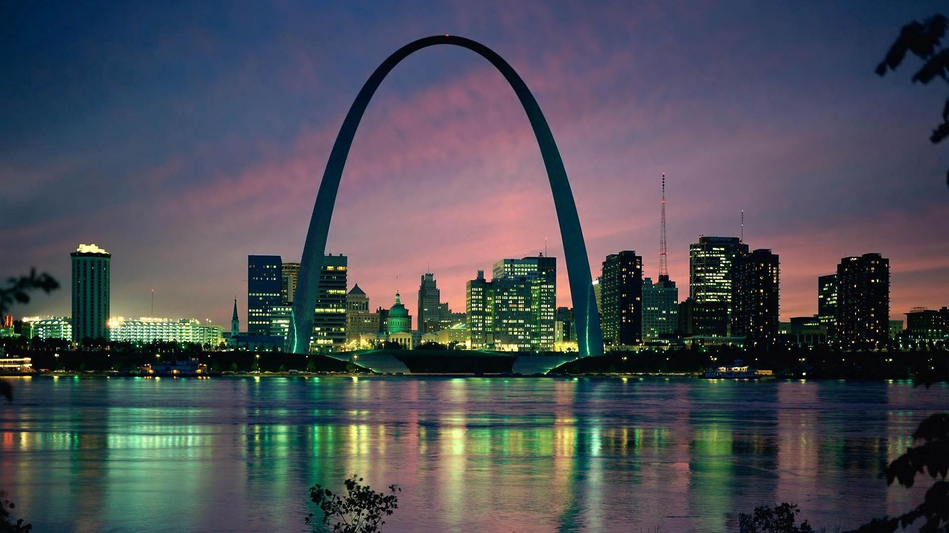 arch, cities, usa, building, bridge, evening, united states, st louis, gate of the west