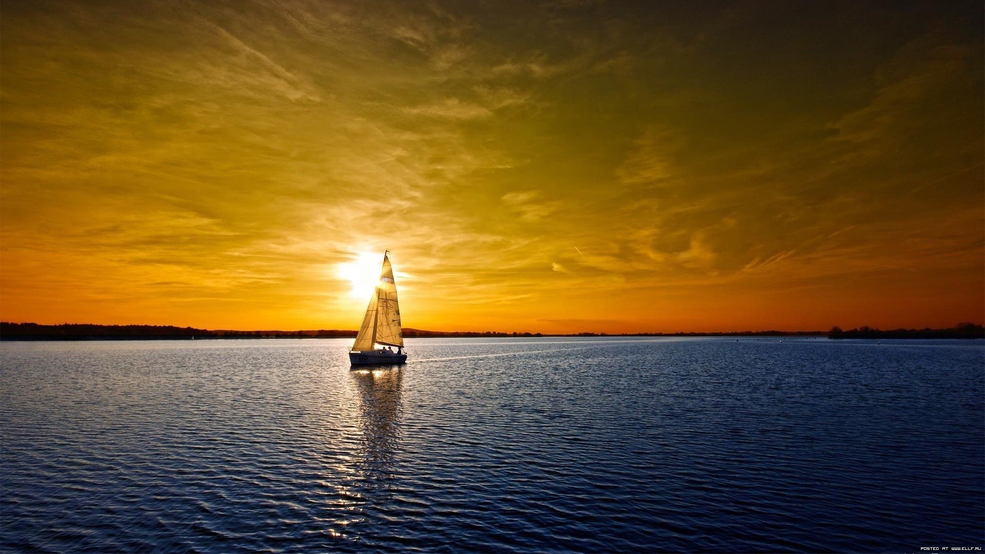 Laden Sie das Flüsse, Transport, Landschaft, Yachts, Sunset-Bild kostenlos auf Ihren PC-Desktop herunter