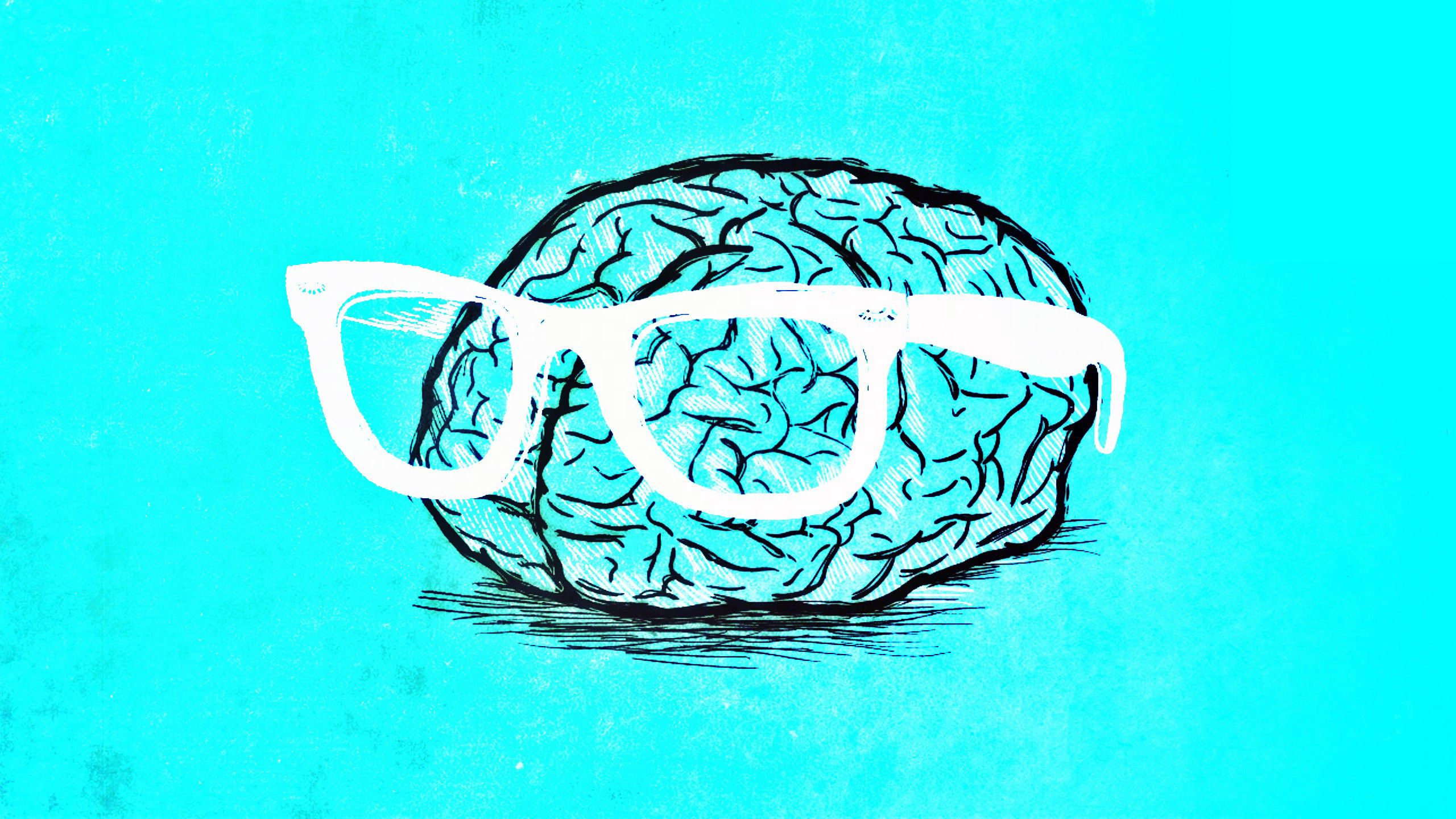 Handy-Wallpaper Gehirne, Gehirn, Brille, Vektor, Kunst kostenlos herunterladen.