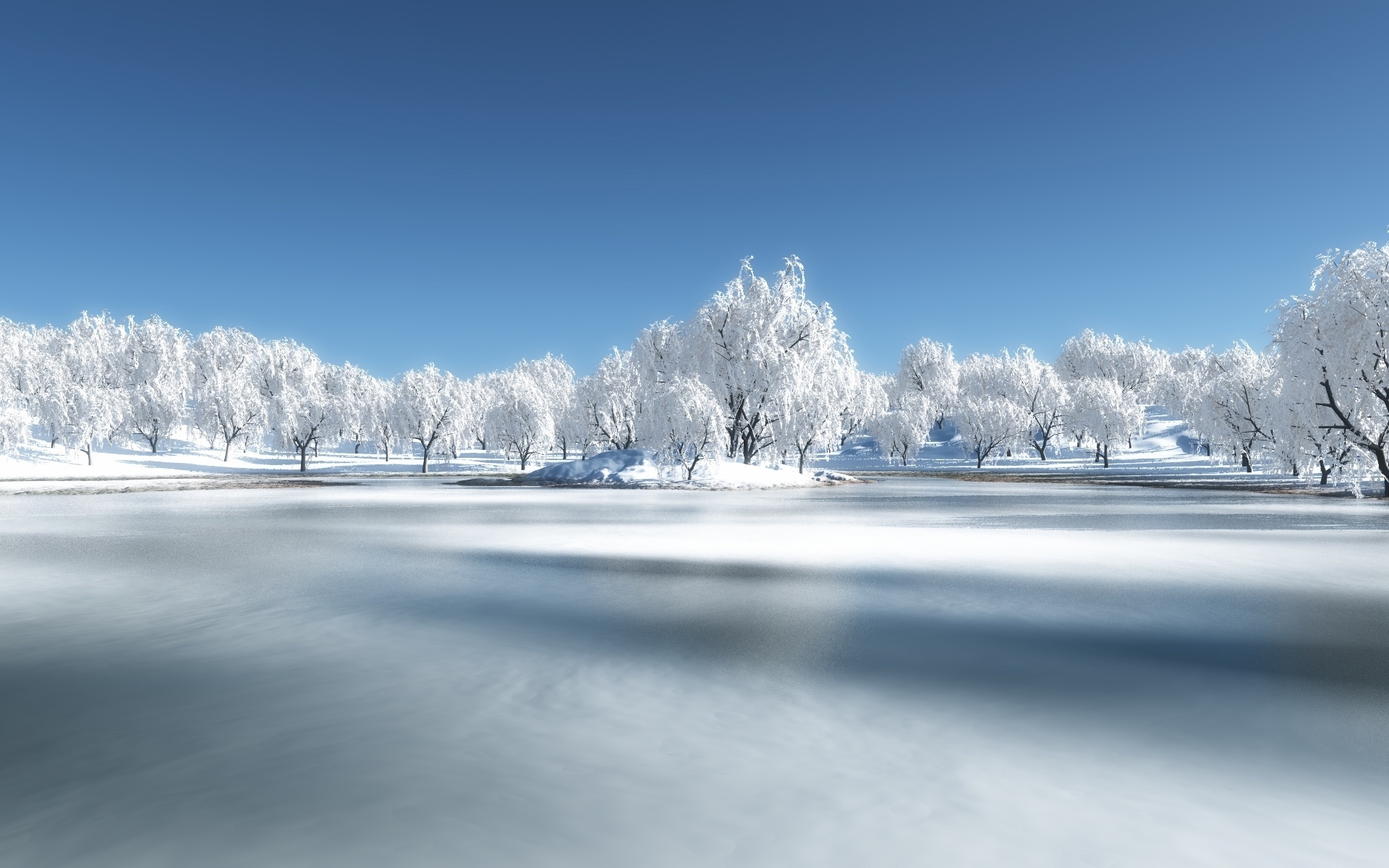 Скачать картинку Природа, Снег, Деревья, Пейзаж в телефон бесплатно.