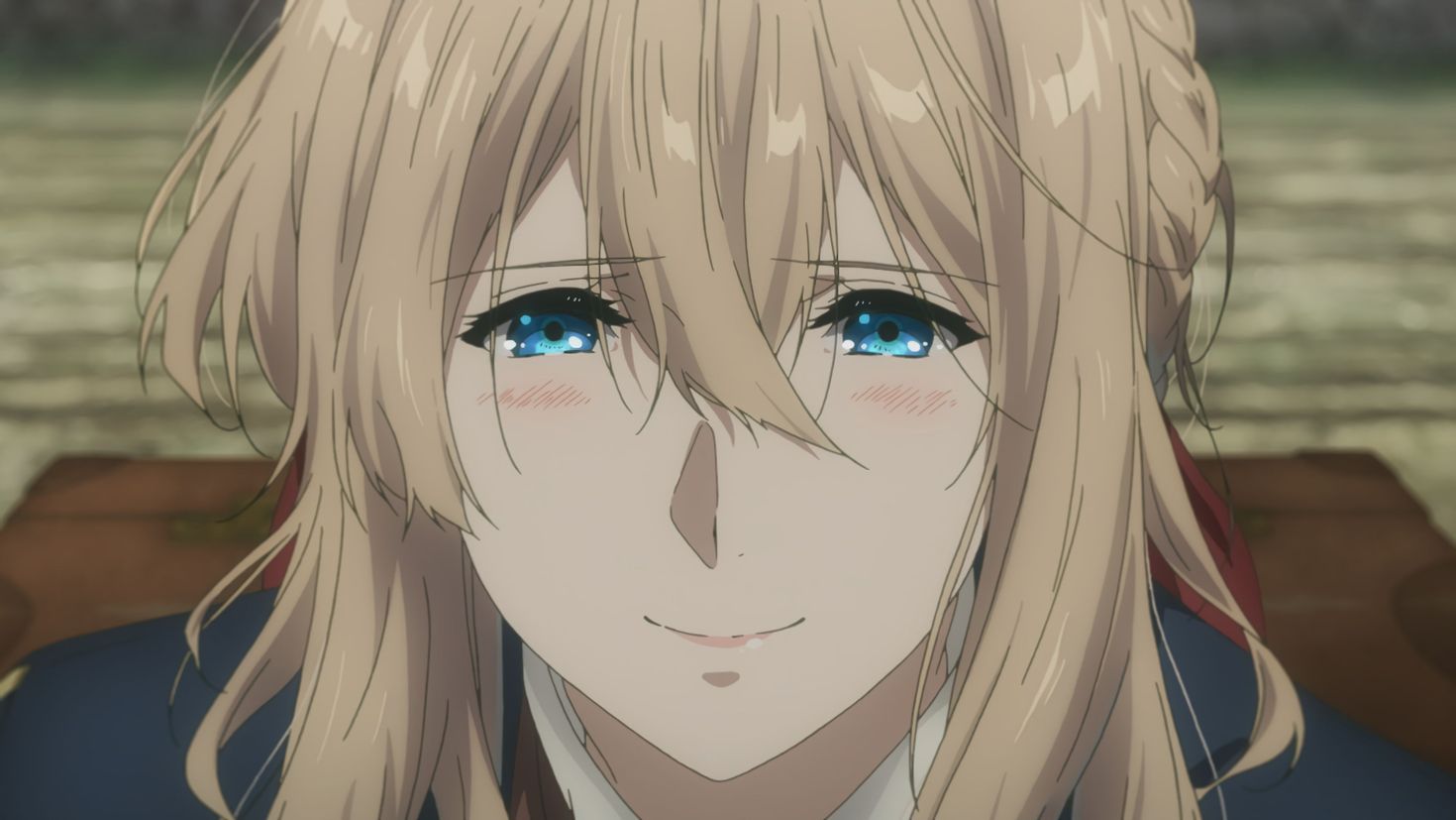 Violet Evergarden с цветком