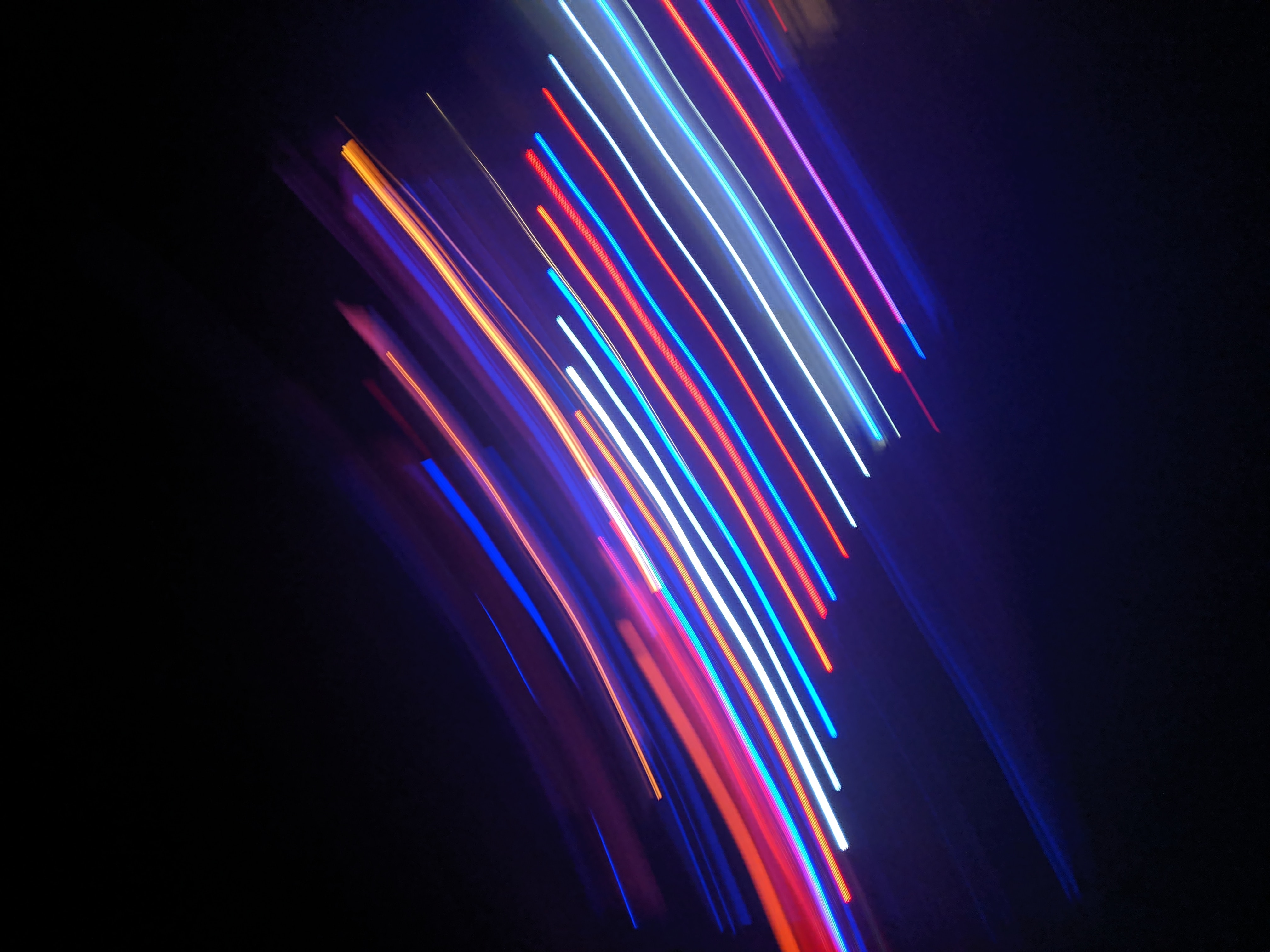 Download mobile wallpaper Smooth, Motley, Light, Multicolored, Blur, Abstract, Neon, Lines, Shine for free.