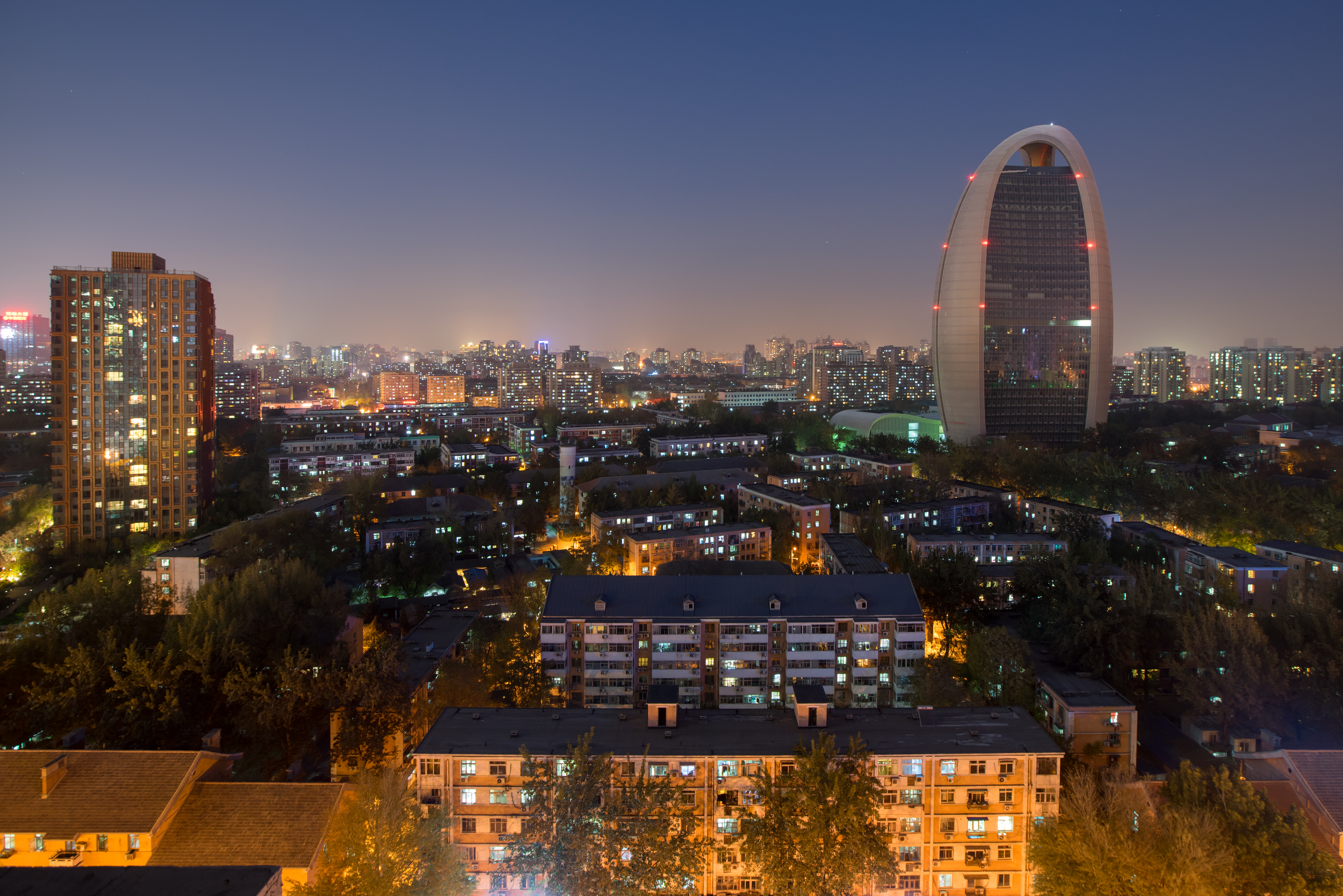 1522966壁紙のダウンロードマンメイド, 北京, 中国, 夜, 都市-スクリーンセーバーと写真を無料で