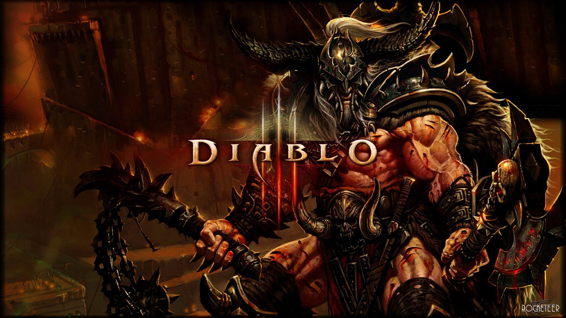 video game, diablo iii, barbarian (diablo iii), diablo