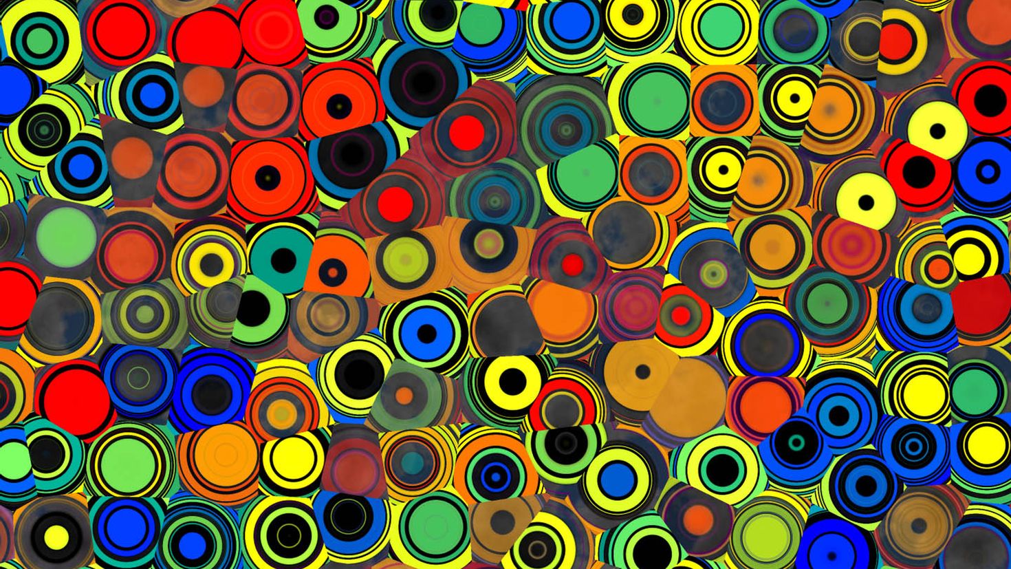 Цветные круги абстракция