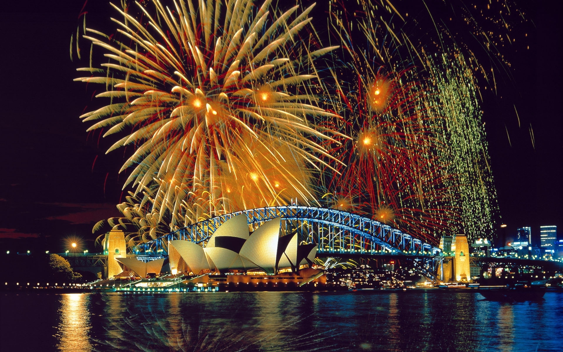 Free download wallpaper Landscape, Cities, Sydney, Night on your PC desktop