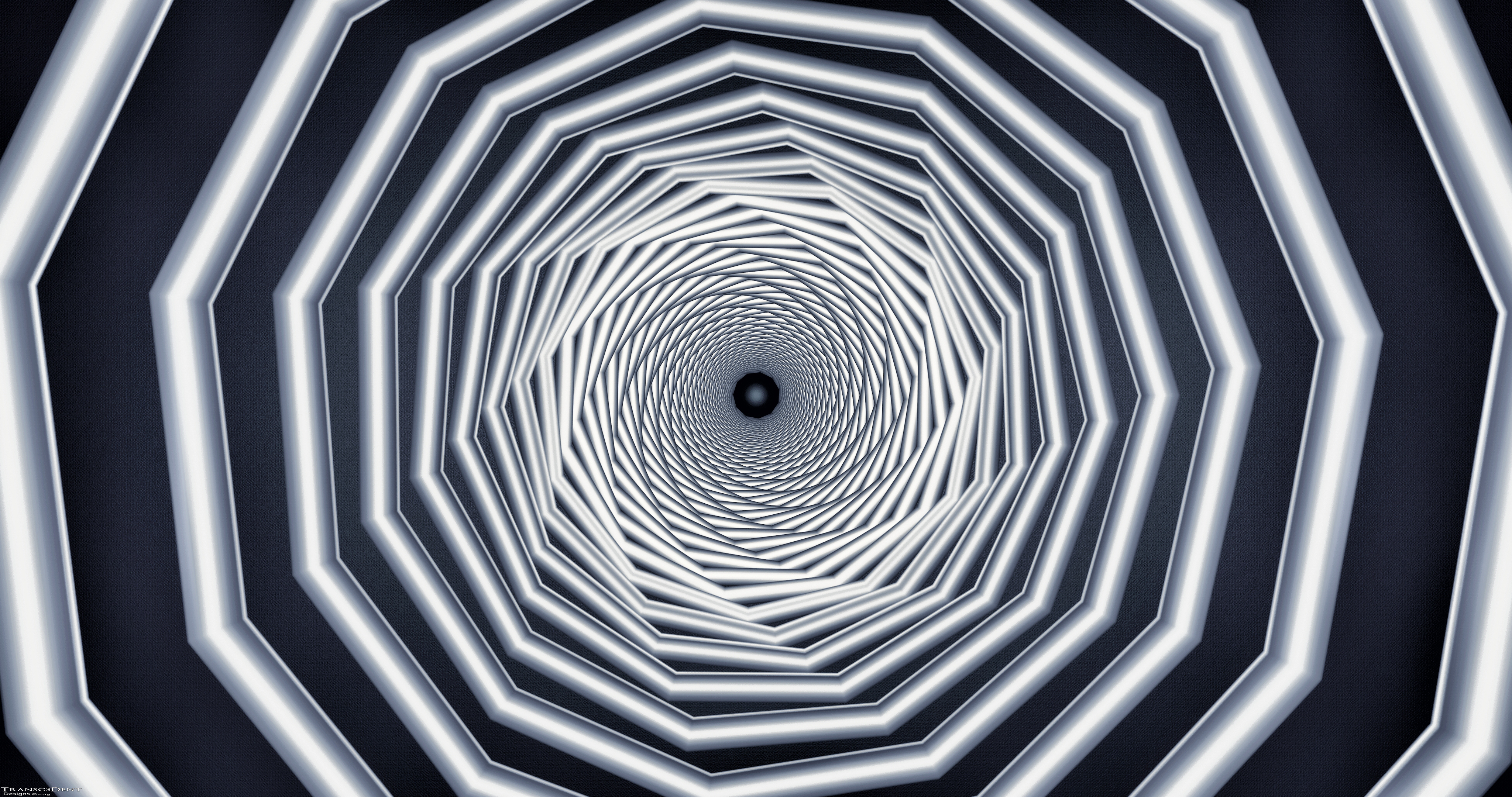 fractal, perspective, abstract, spiral, prospect, swirling, involute, geometry 5K