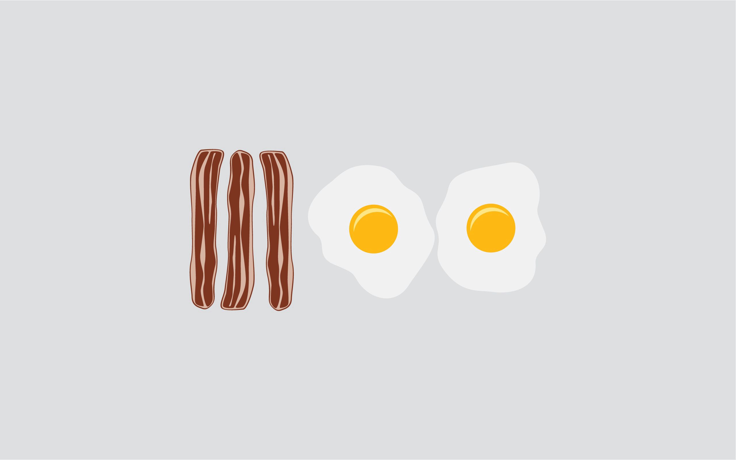 food, vector, scrambled eggs, bacon High Definition image