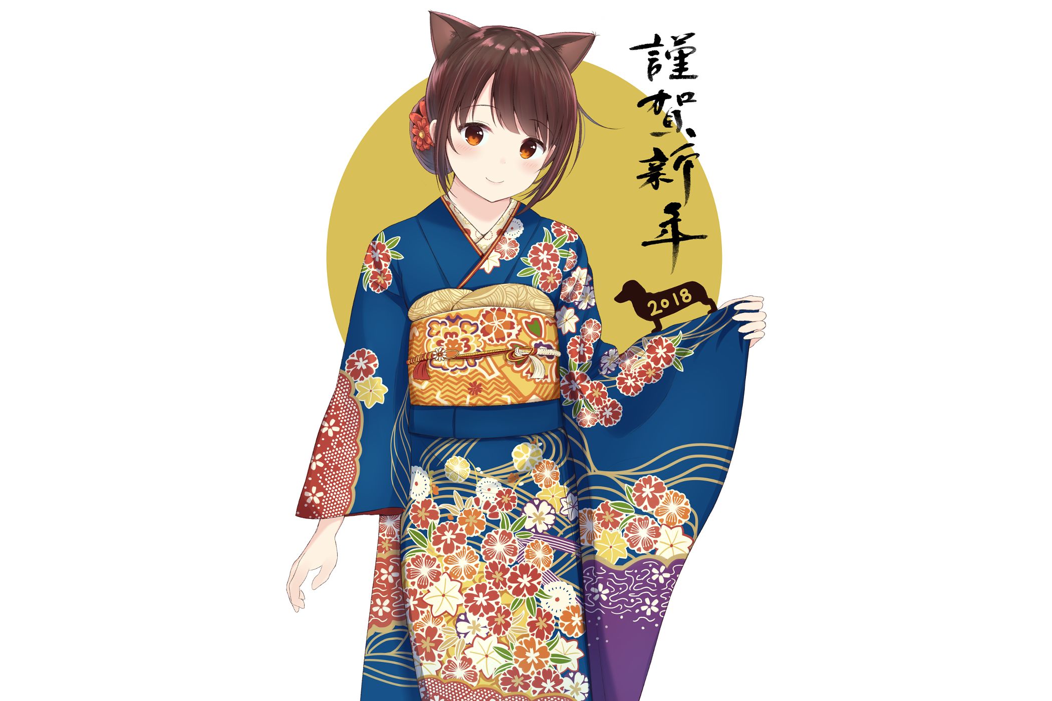 Аниме девушки в кимоно и юката