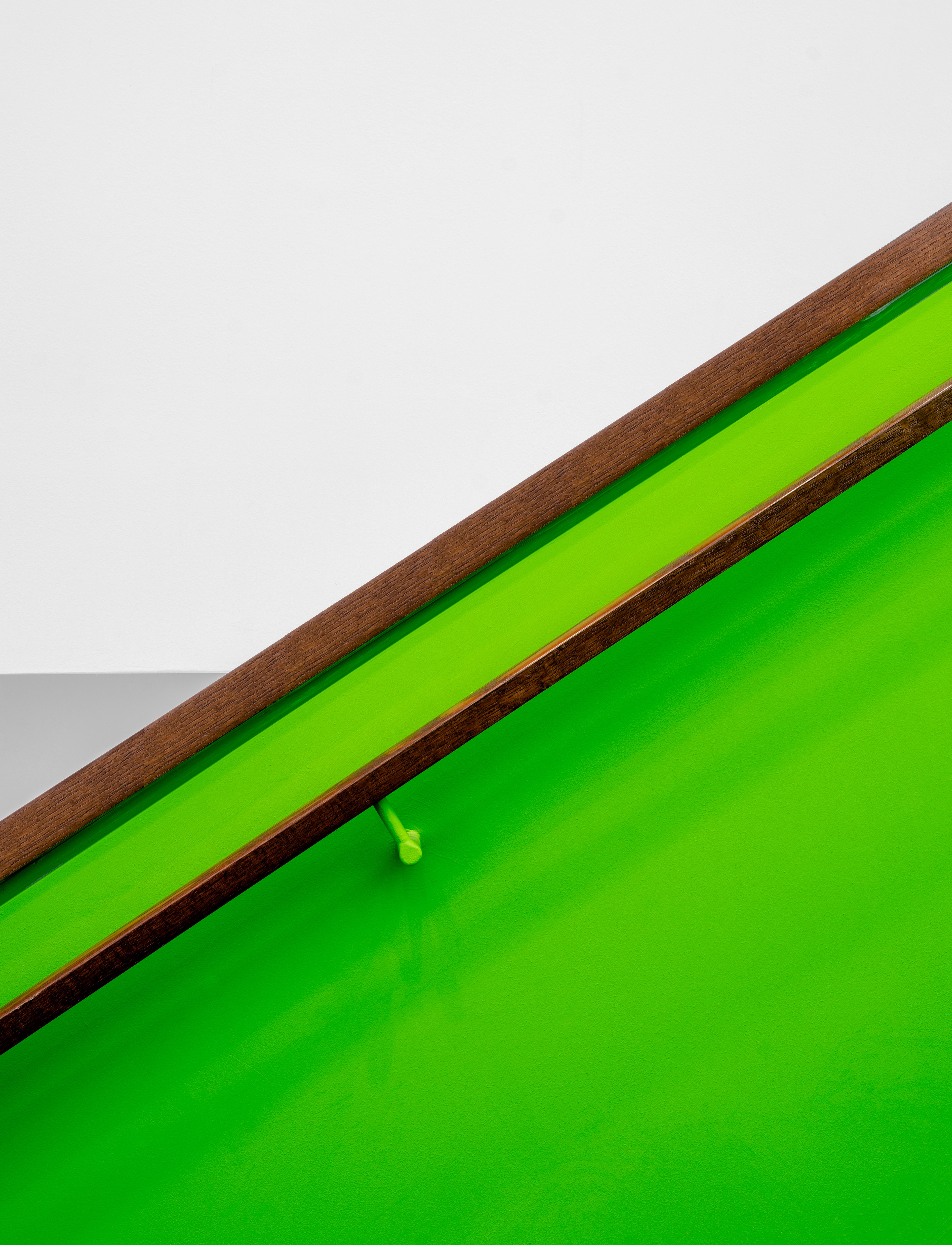 minimalism, wall, interior, green, symmetry, handrail HD wallpaper