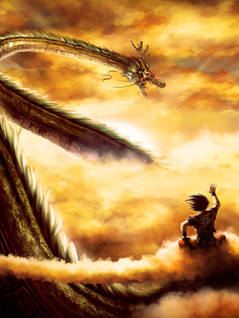 Download mobile wallpaper Anime, Dragon Ball Z, Dragon Ball, Goku, Shenron (Dragon Ball) for free.