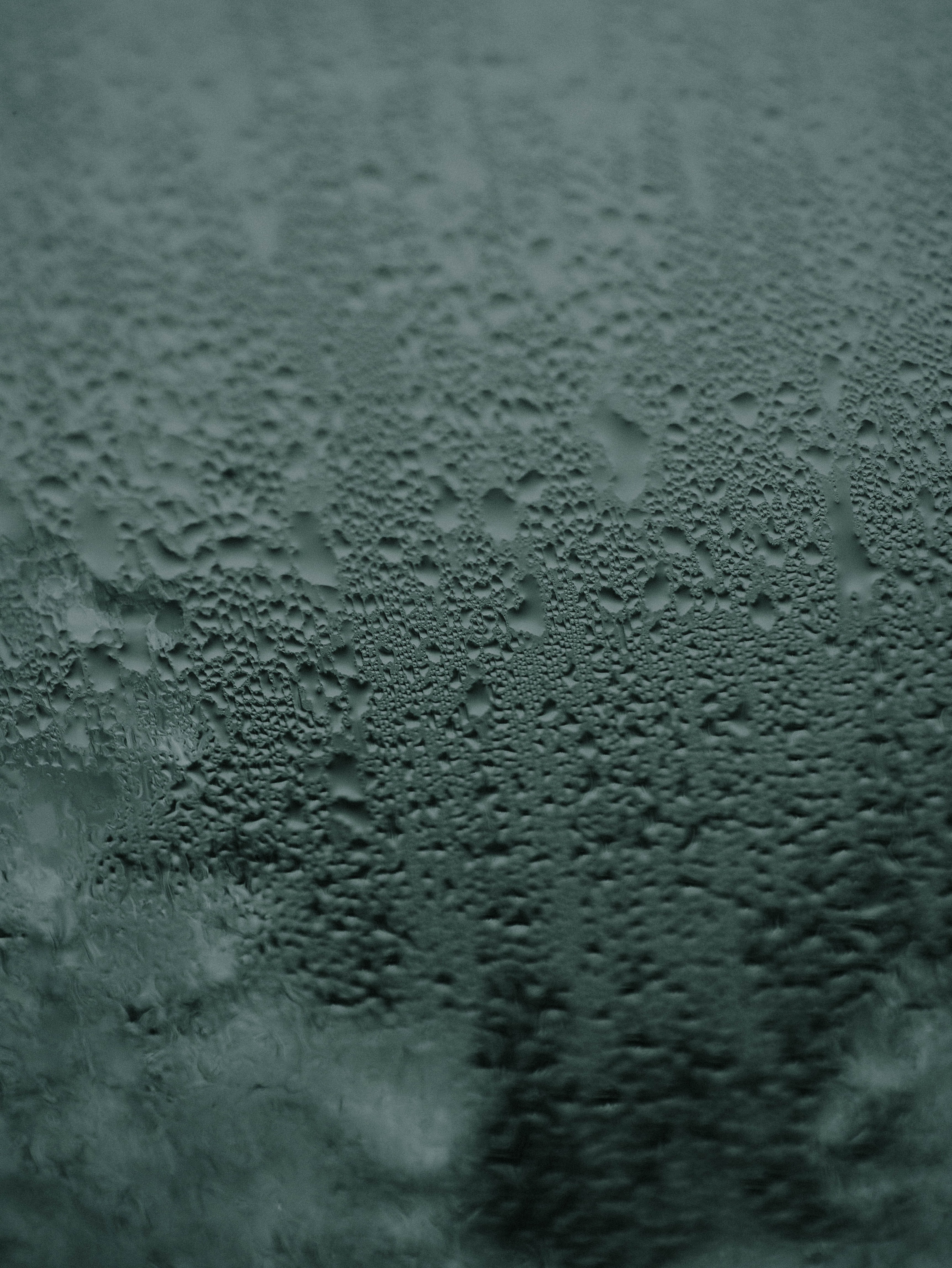 Download mobile wallpaper Macro, Grey, Wet, Drops, Surface, Glass for free.