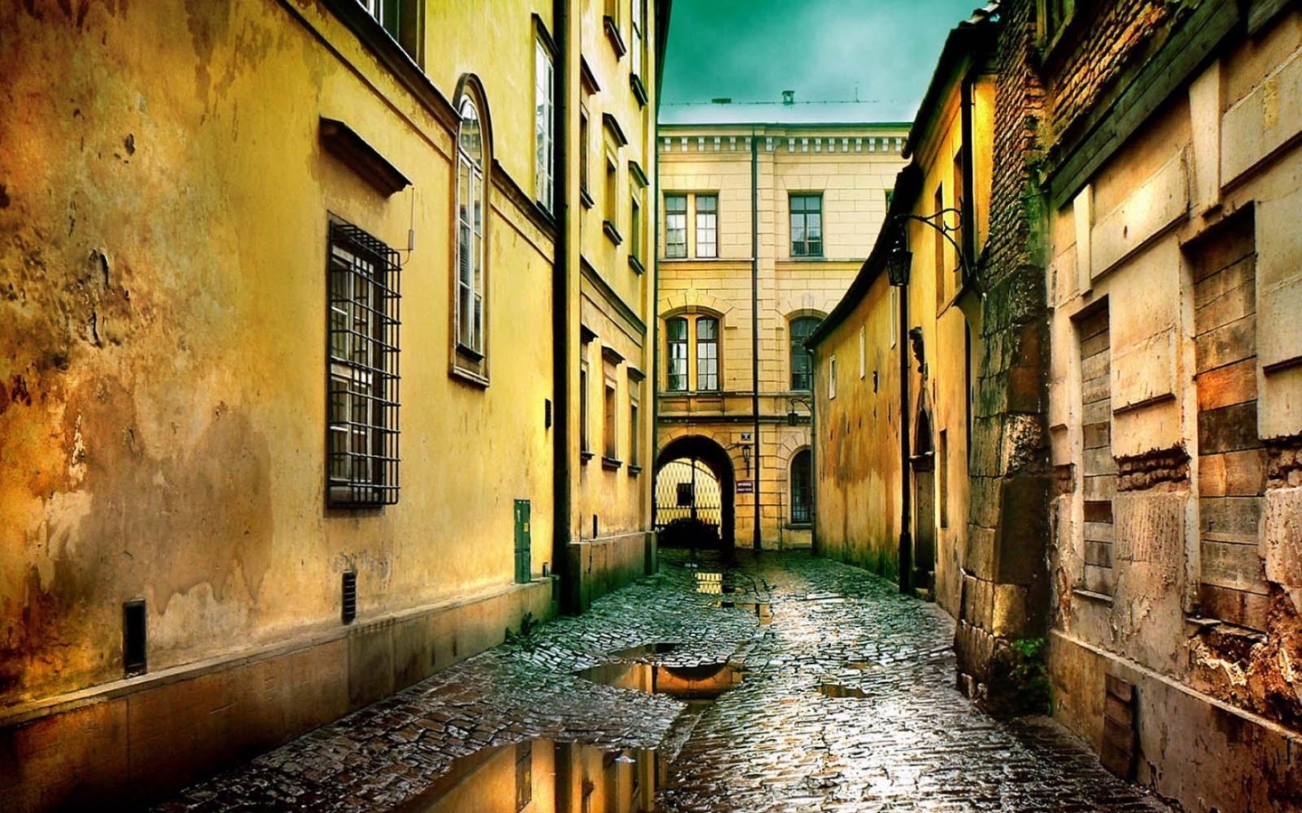 yellow, cities, streets, architecture UHD