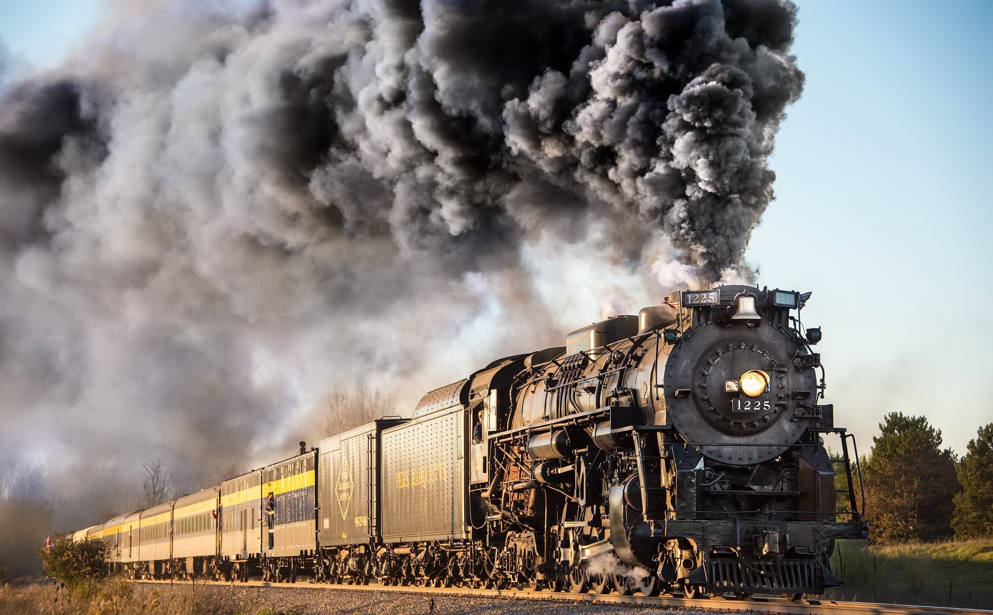 locomotive, smoke, vehicles, train, steam train