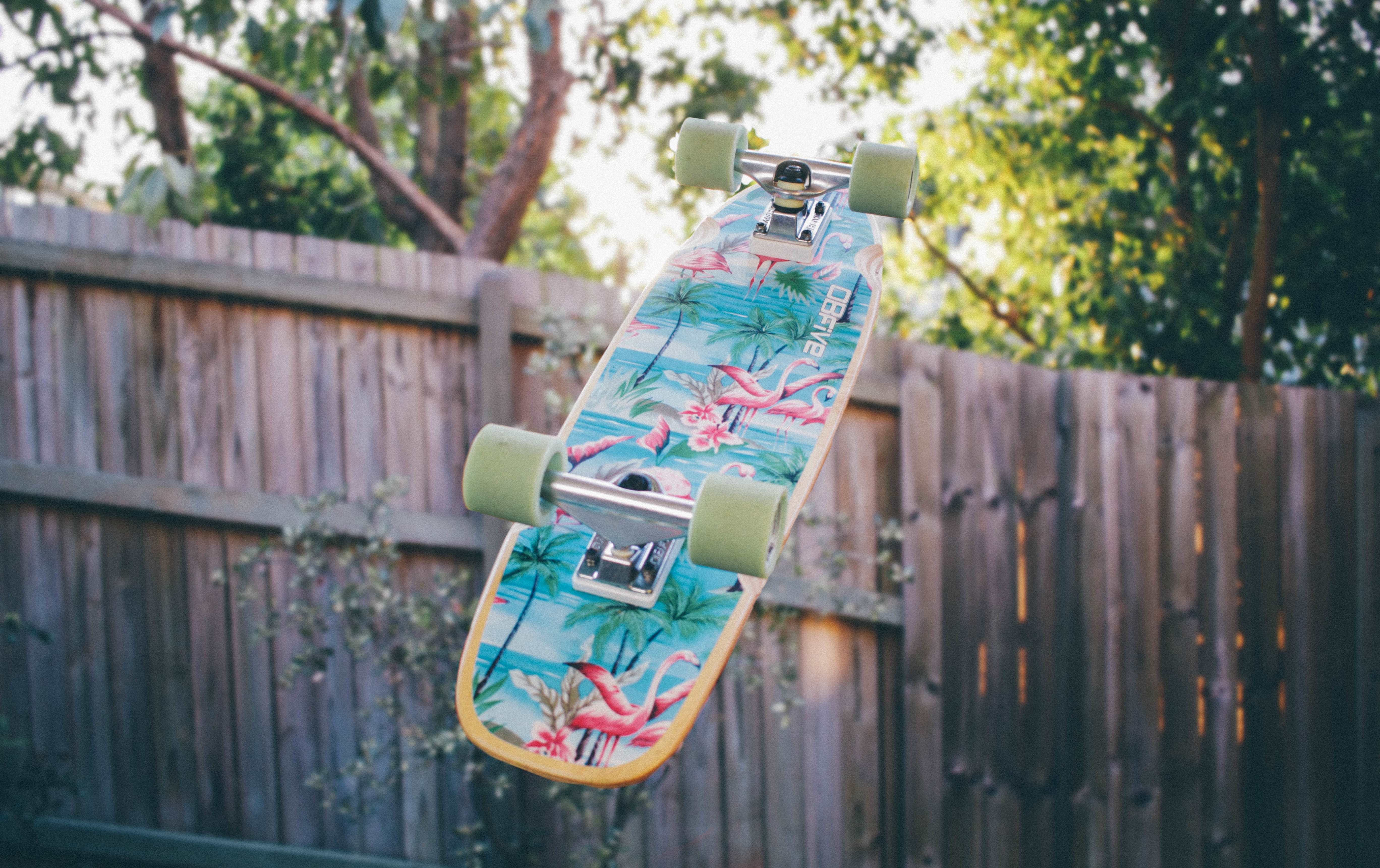 Download mobile wallpaper Fence, Skateboard, Sports for free.