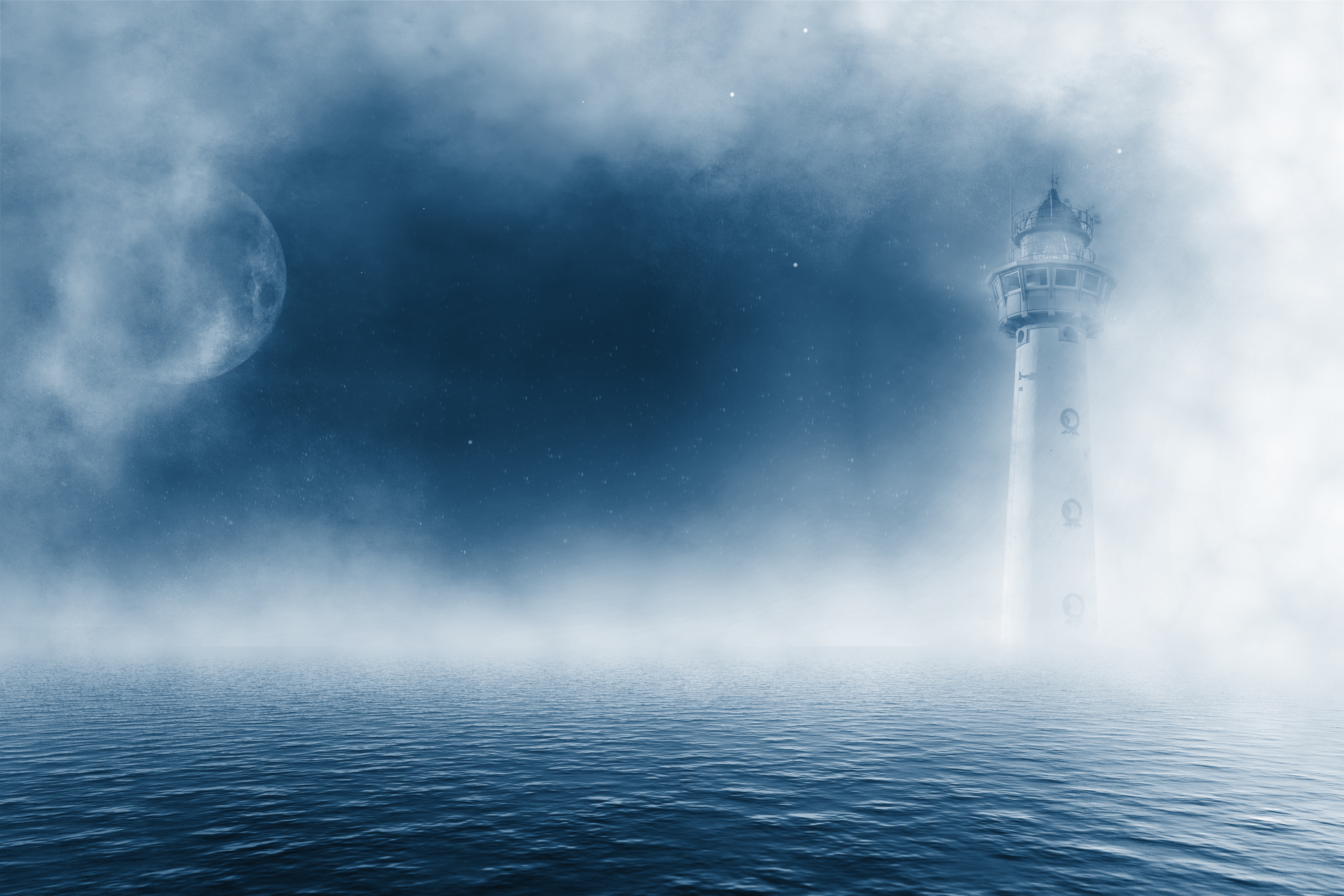 Laden Sie das Clouds, Nebel, Natur, Sea, Leuchtturm-Bild kostenlos auf Ihren PC-Desktop herunter