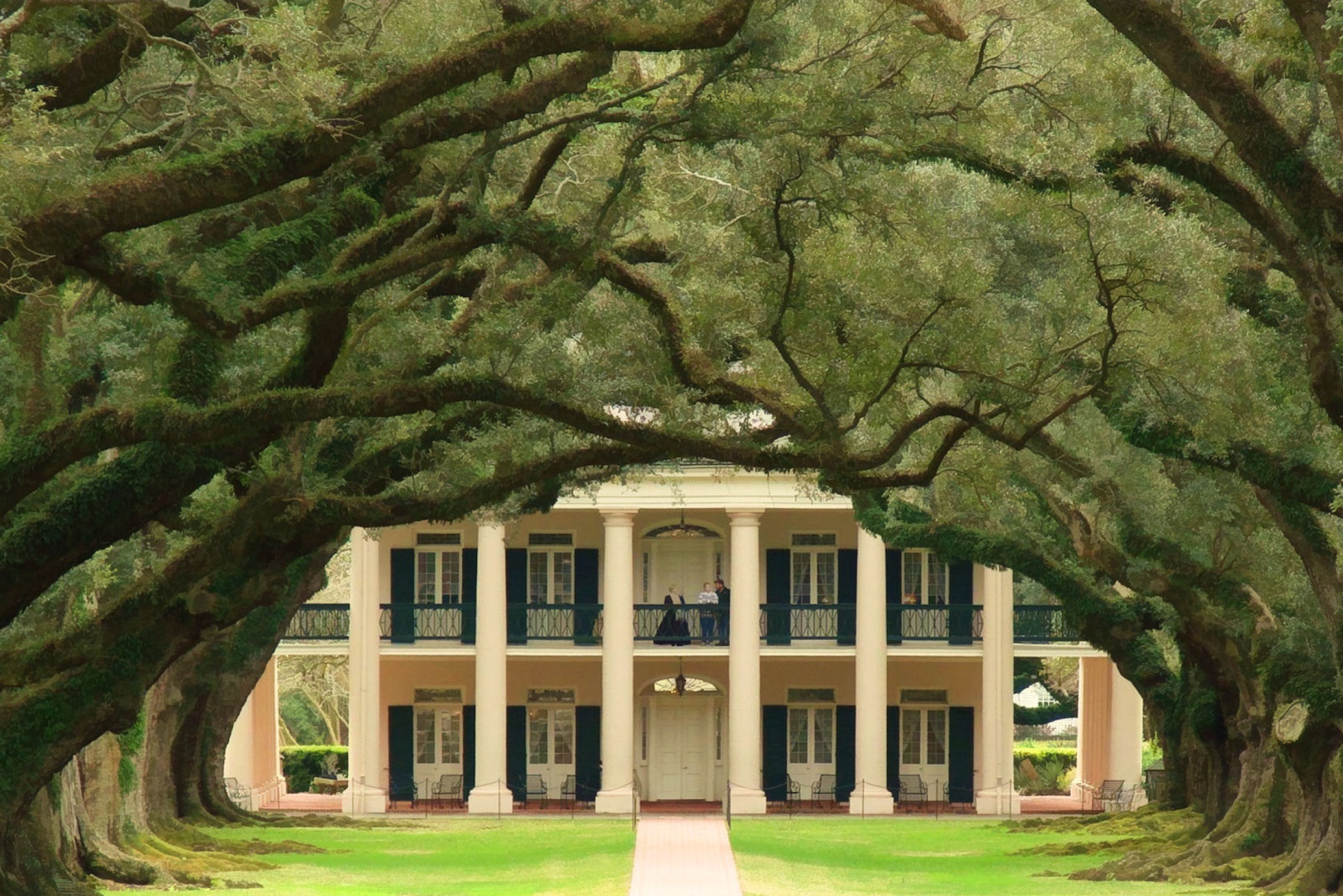 man made, house, oak, tree, tree lined images