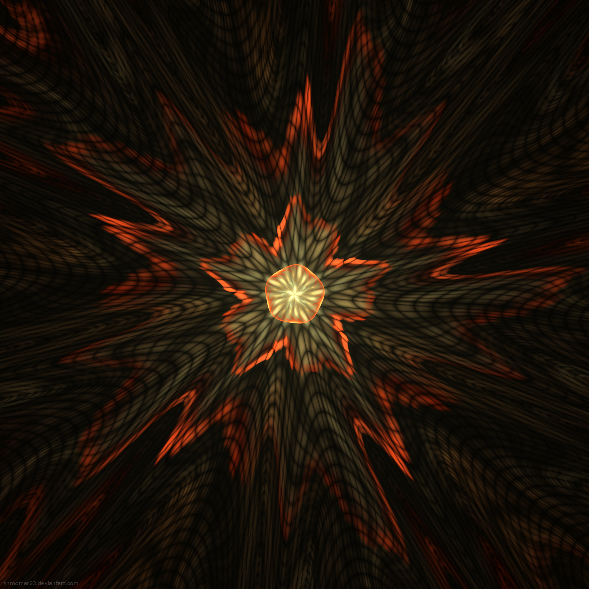 Download mobile wallpaper Star, Flash, Fractal, Abstract for free.