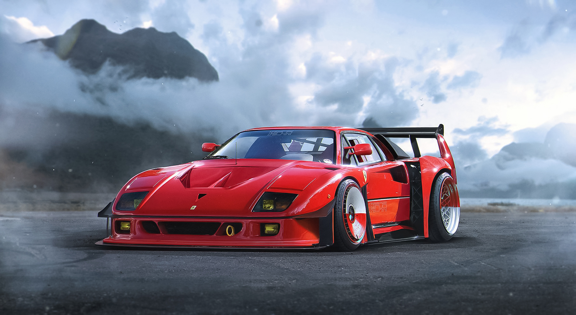 Free Ferrari F40 Background
