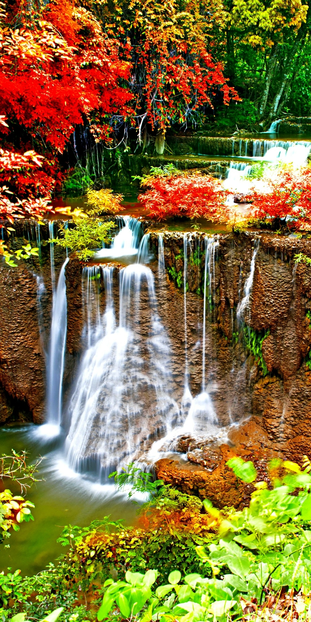 Картинки на телефон на заставку красивые живые. Природа. Красивые водопады. Живая природа водопады. Водопад осень.