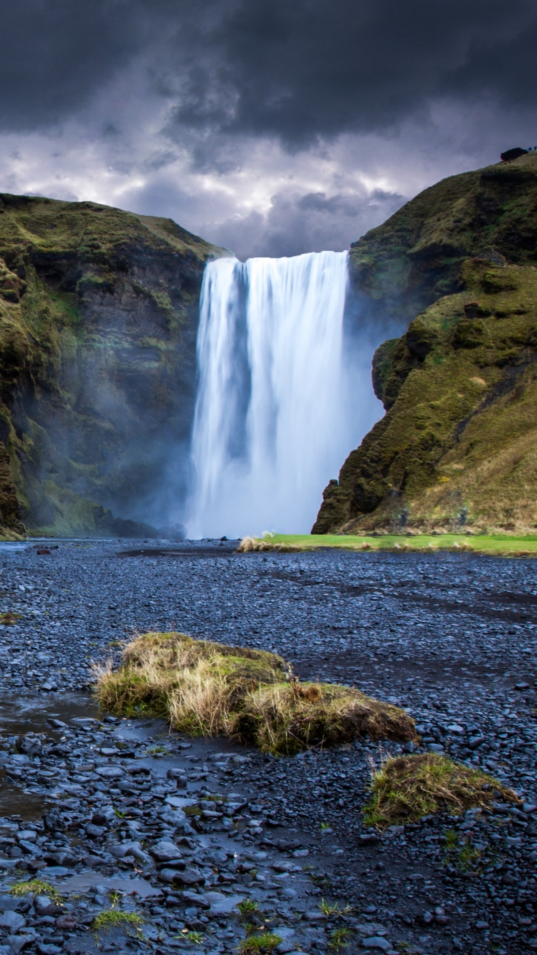 1160110壁紙のダウンロード地球, スコゥガフォス, スコゥガフォスの滝, アイスランド, 滝-スクリーンセーバーと写真を無料で