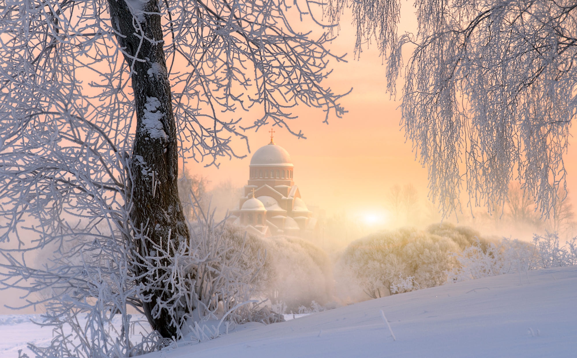 зимний день в городе